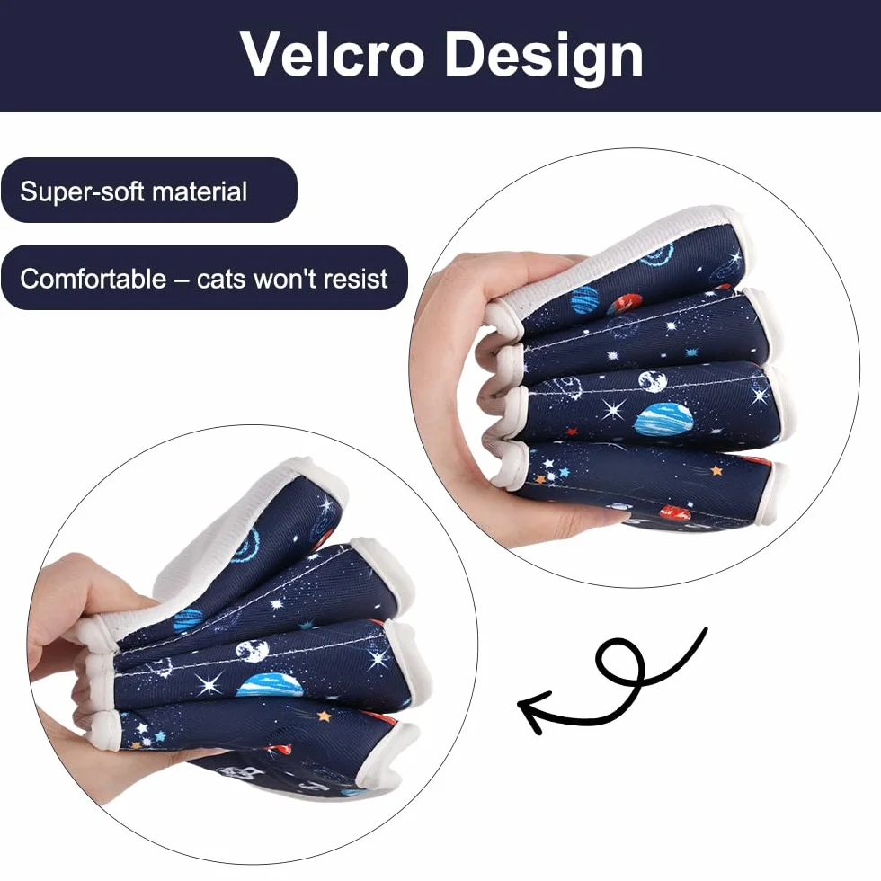 Colerette Chat Anti-Lechage Anti-Puces Imperméable Réglable Tour de Cou 18-25 cm Collier Après Chirurgie