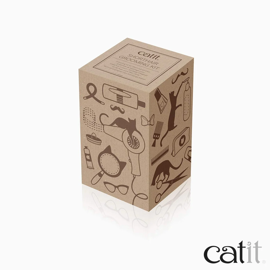 Catit Kit de toilettage pour chats à poils courts