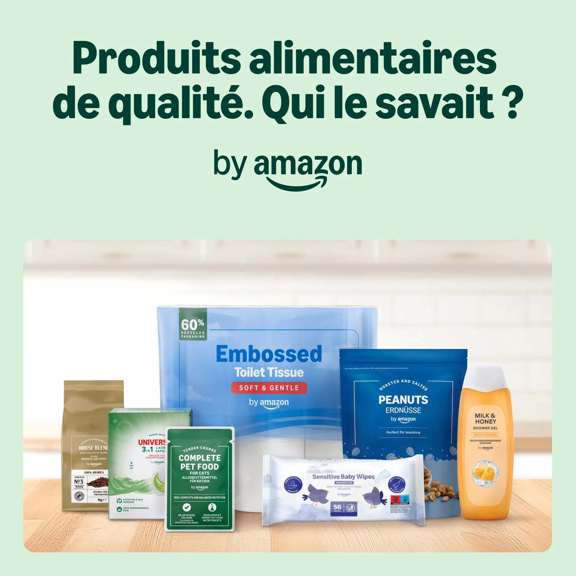 Amazon Nourriture humide pour chat sans céréales, pâté de poulet, 6 x 400 g