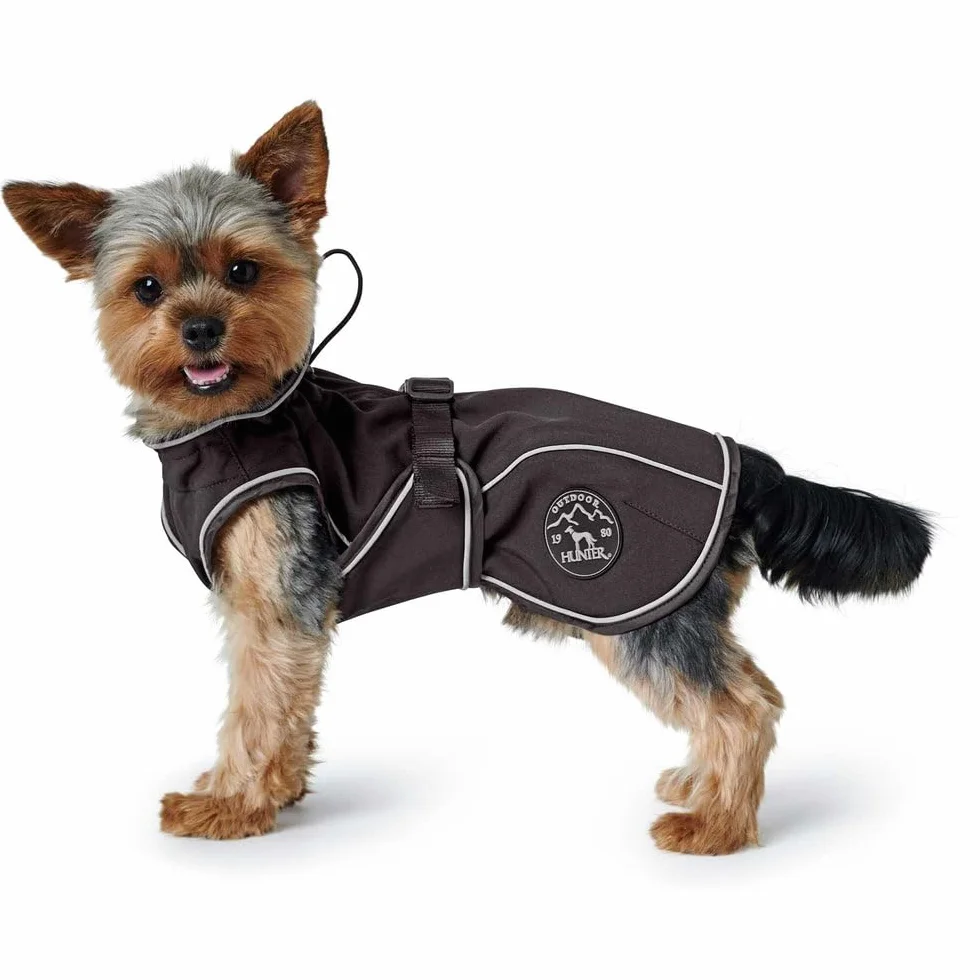 Hunter Uppsala Manteau Softshell pour Chien Noir 50 cm