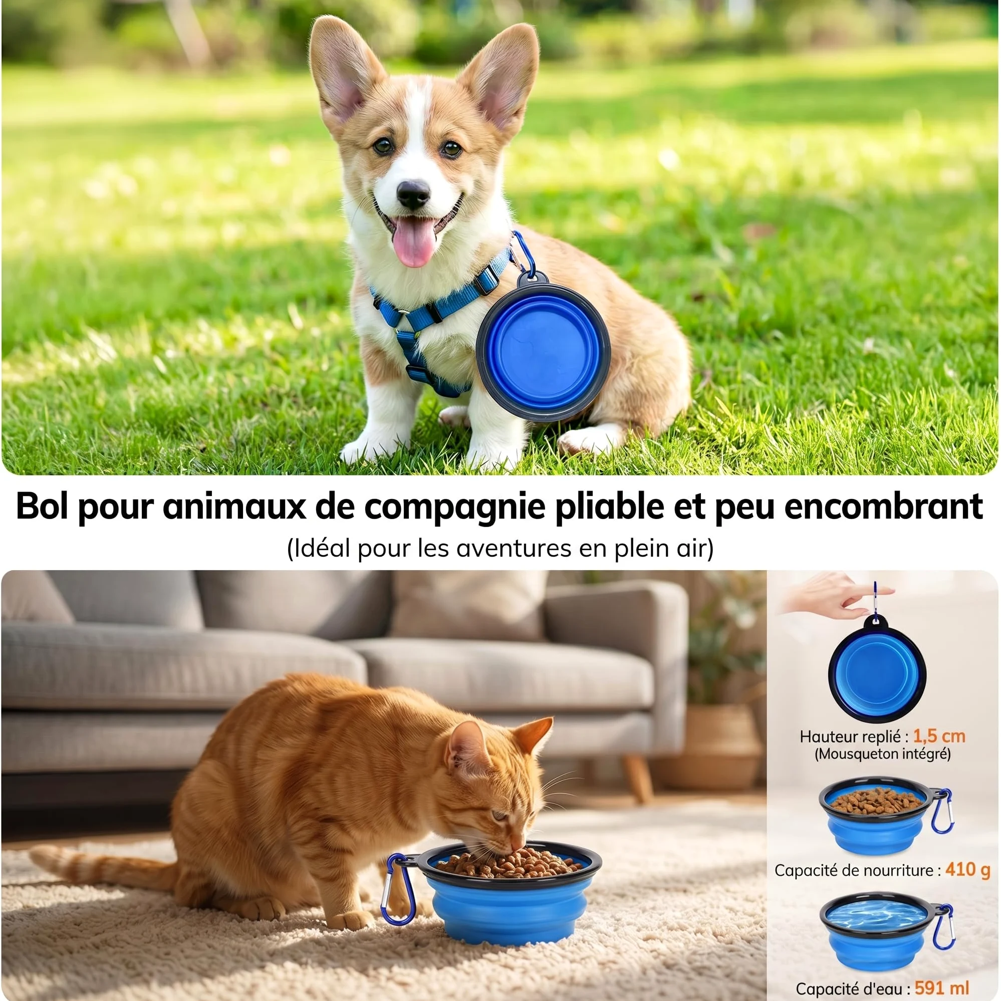 Morpilot Sac de Transport Extensible pour Chat - Extra Stable - Tissu en Maille Respirante pour Animaux de Compagnie