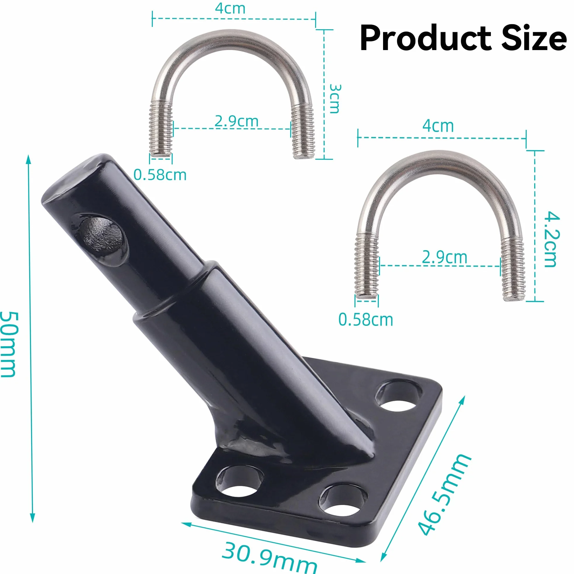 Attelage de remorque de vélo universel pour Schwinn et Instep - Connecteur en métal noir