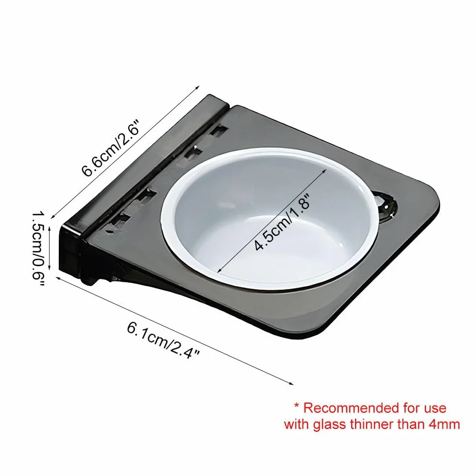 DONGKER Gamelle à Eau et Nourriture pour Reptiles, Mangeoire Magnétique pour Lézard, Tortue, Scorpion, Plat à Eau pour Réservoirs < 4 mm