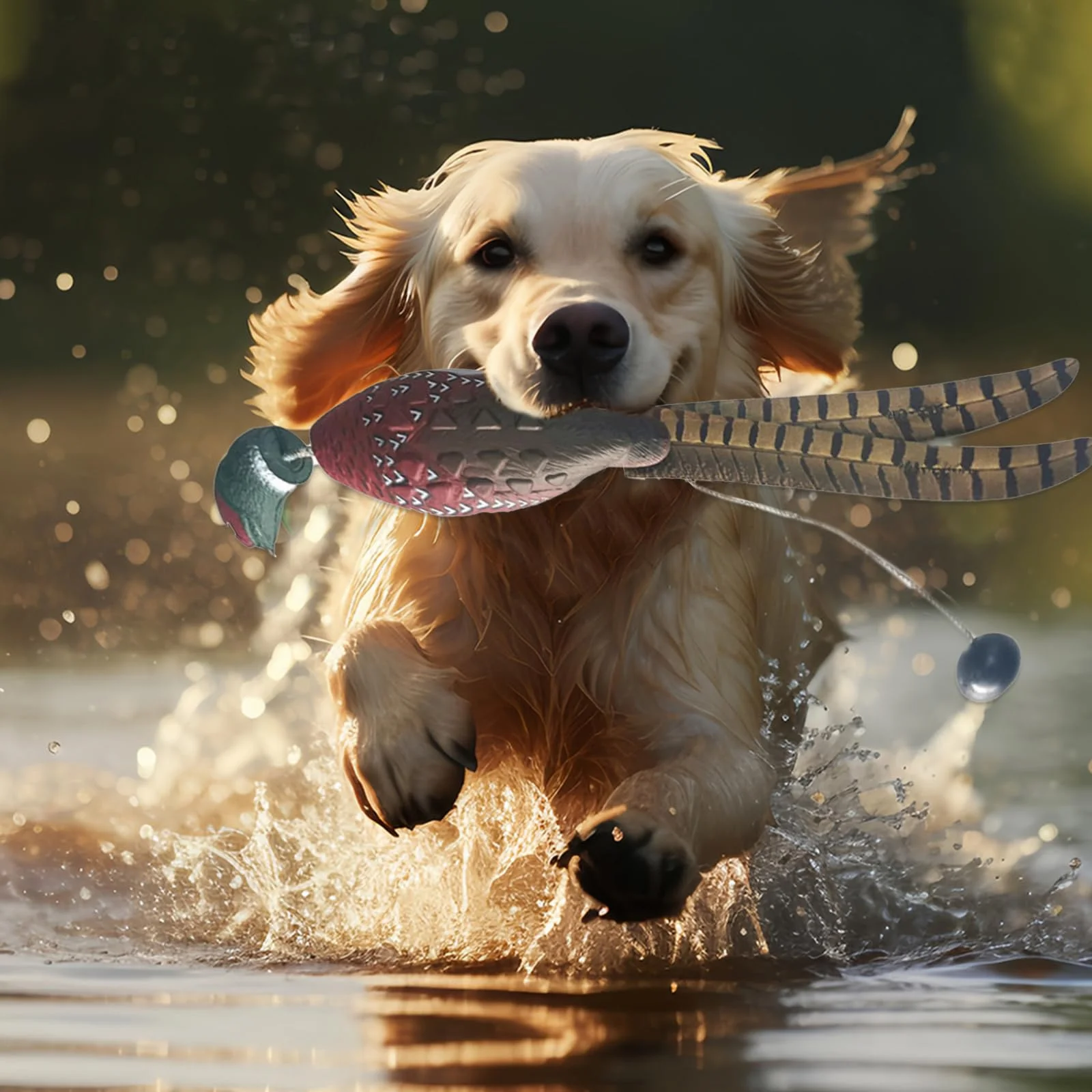 Pare-Chocs pour Chien EVA, Jouet d'entraînement de Faisan imperméable et réaliste avec Bascule de Lancer
