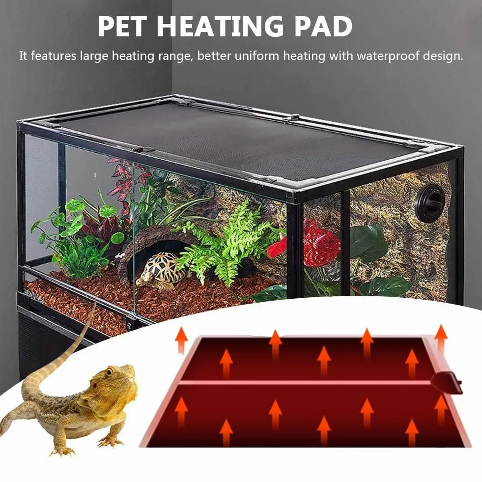 ReptilHábitat Tapis Chauffant 20W 42x28CM avec Contrôle De La Température pour Aquarium Reptiles