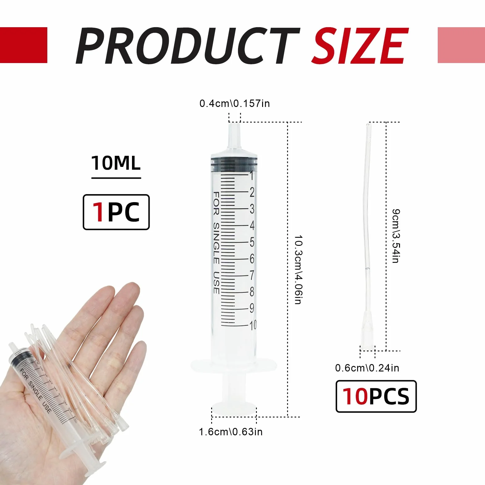Seringue Alimentaire 10 ML pour Oisillons, Outil Bébés Oiseaux Perroquets