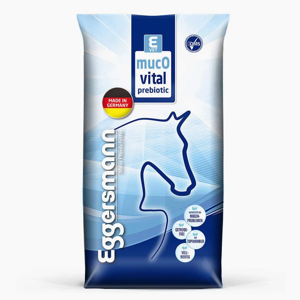 Eggersmann My Horse Feed E-VET mucOvital prébiotique sans céréales 20 kg Muesli pour chevaux digestion flore intestinale