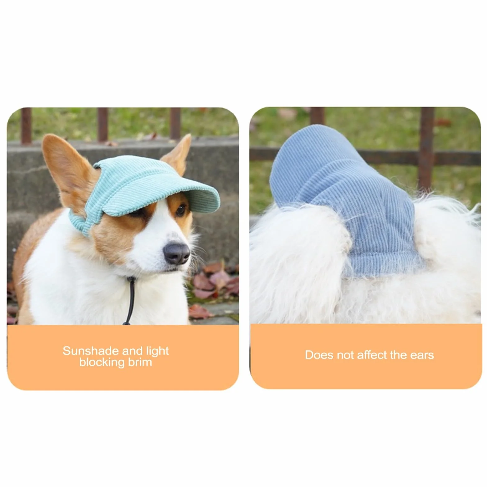 Casquette Chien avec Nom Brodé Personnalisé Chapeau Chien Personnalisée Casquette de Baseball pour Petit, Moyens et Grande Animaux de Compagnie