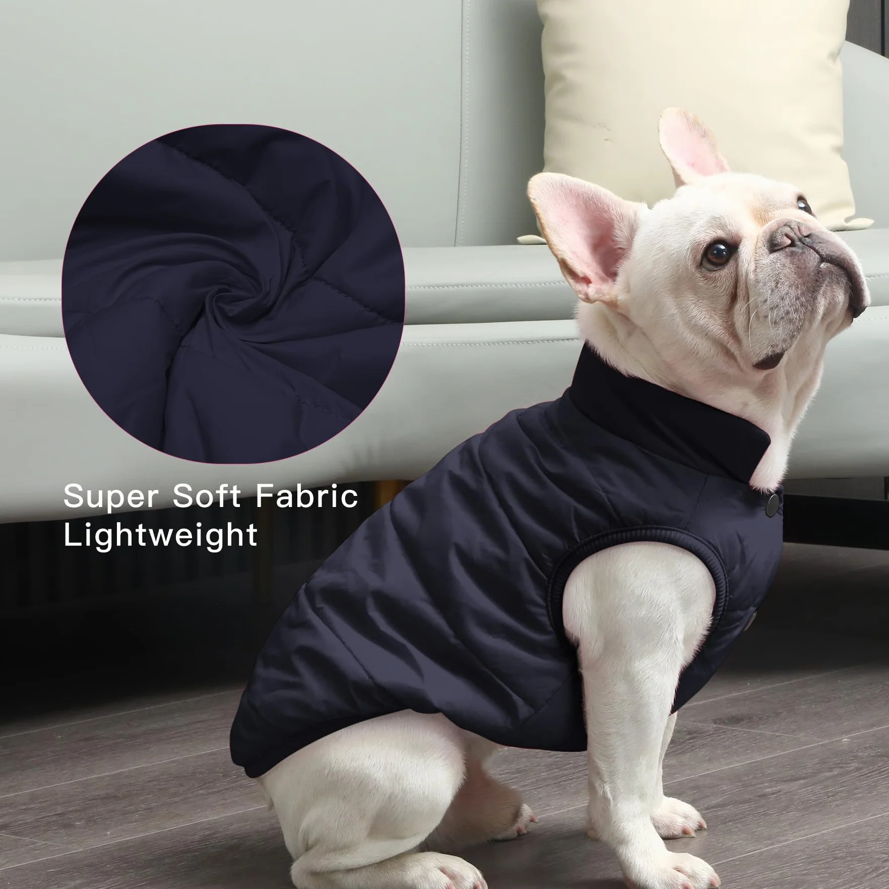 Joydaog Manteau coupe-vent chien 2 couches doublure polaire extra-chaude