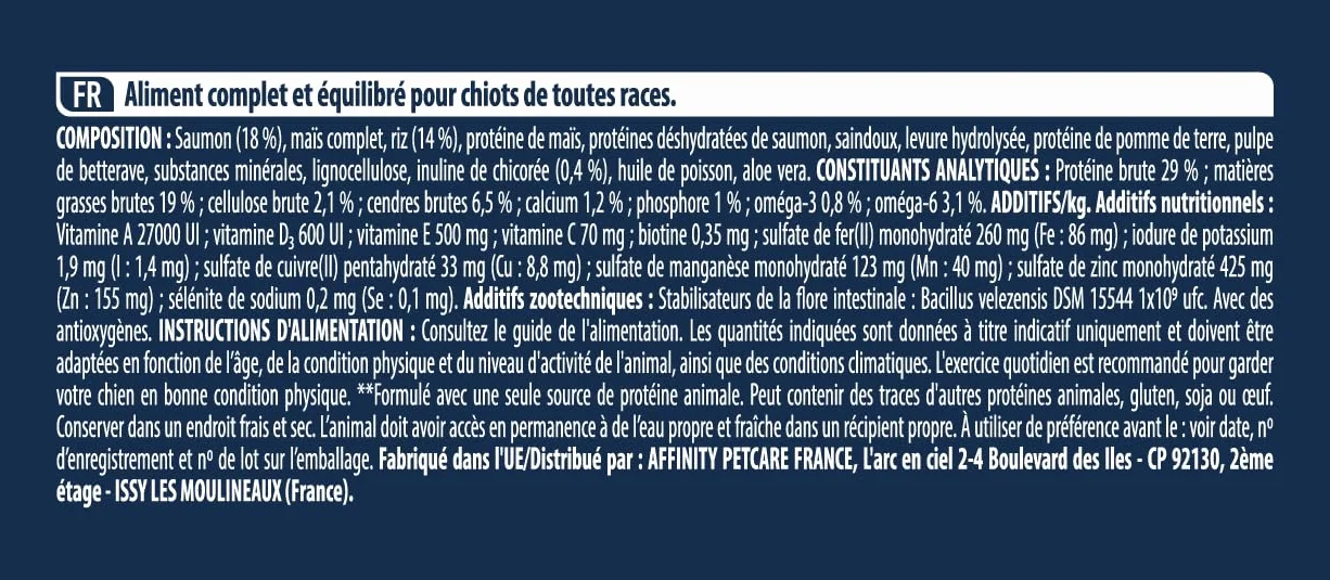 Croquettes pour Chiens Puppy Advance Sensitive Saumon 3kg