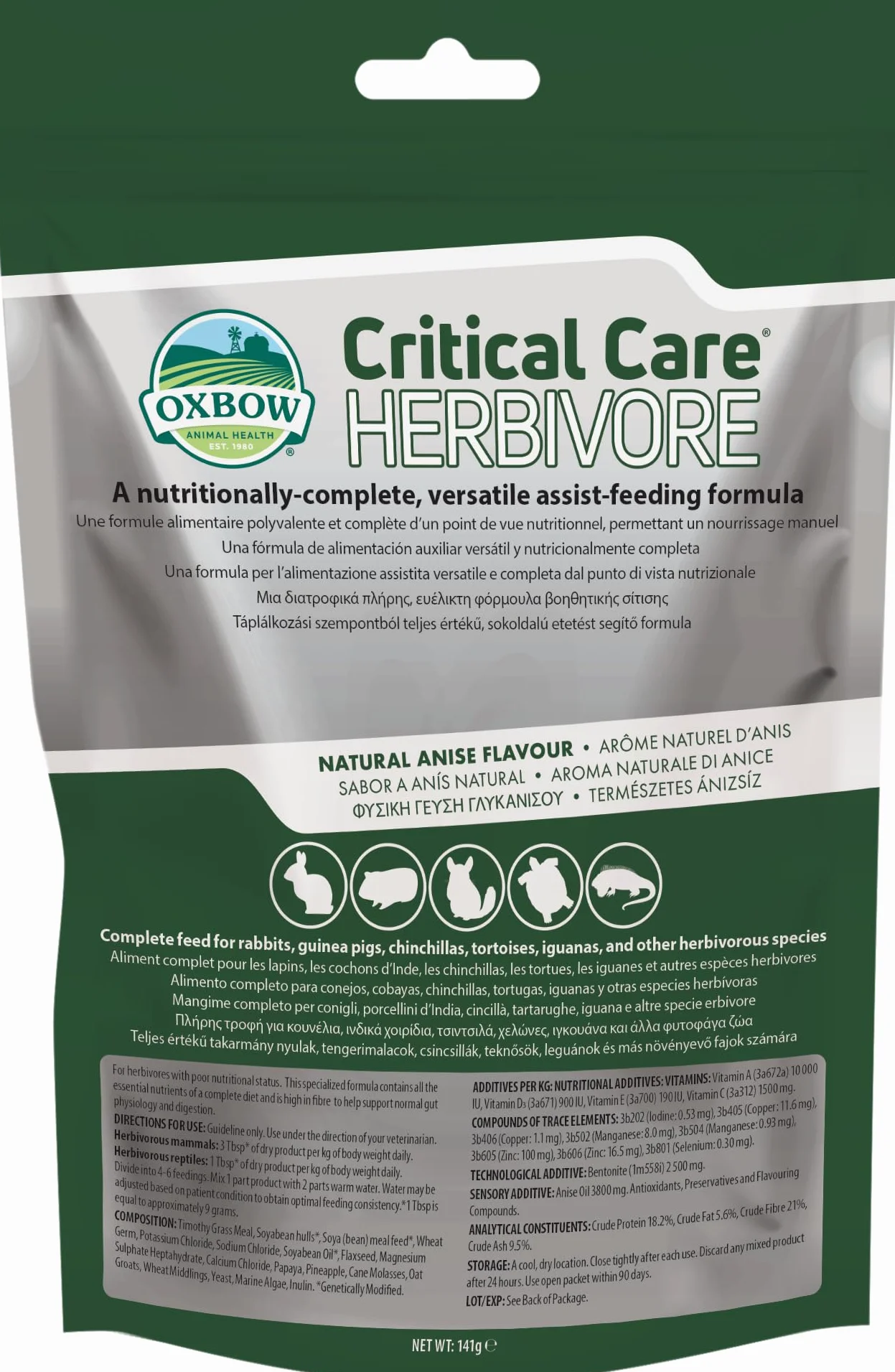 Oxbow Critical Care Herbivore Anis 141g