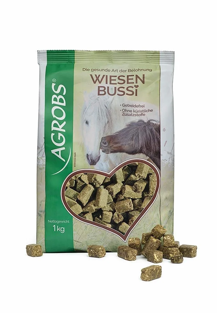Agrobs WiesenBussi Lot de 2 x 1 kg Complément alimentaire pour chevaux Herbes