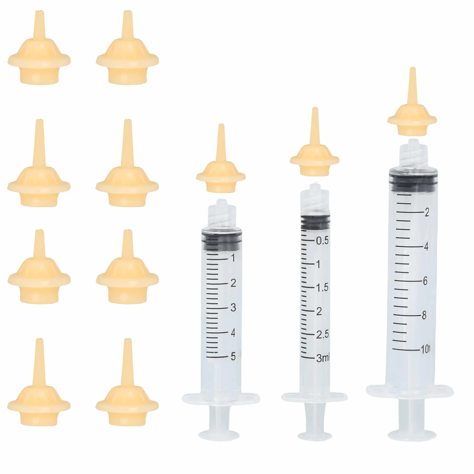 Kit d'alimentation pour chatons avec tétines en silicone réutilisable