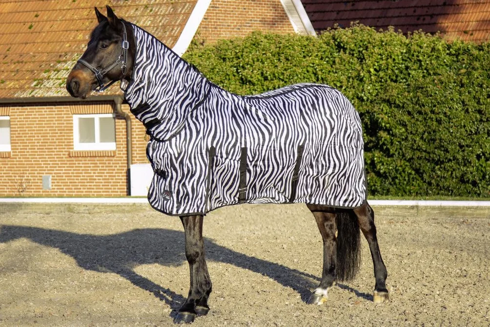 Couverture de Cheval HKM 4669 Motif Zèbre Taille 145