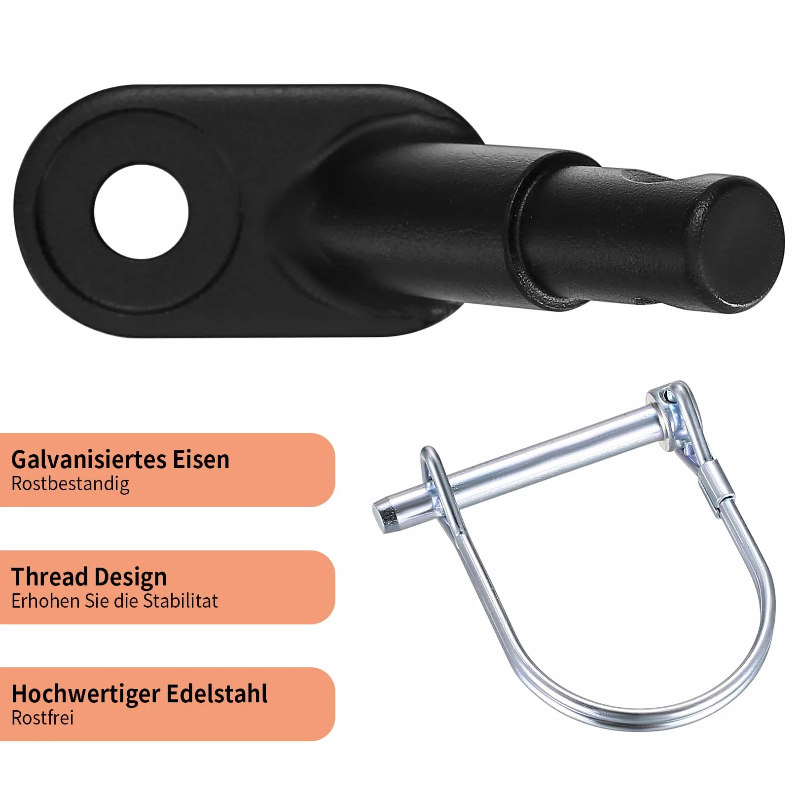 Attelage de remorque pour vélo avec Broche de sécurité, Adaptateur Universel pour remorque à vélo