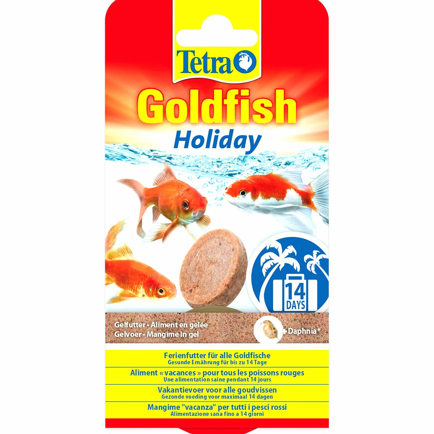 Tetra Goldfish Holiday Nourriture vacances Poisson Rouge 2 blocs x 12 g Multicolore
