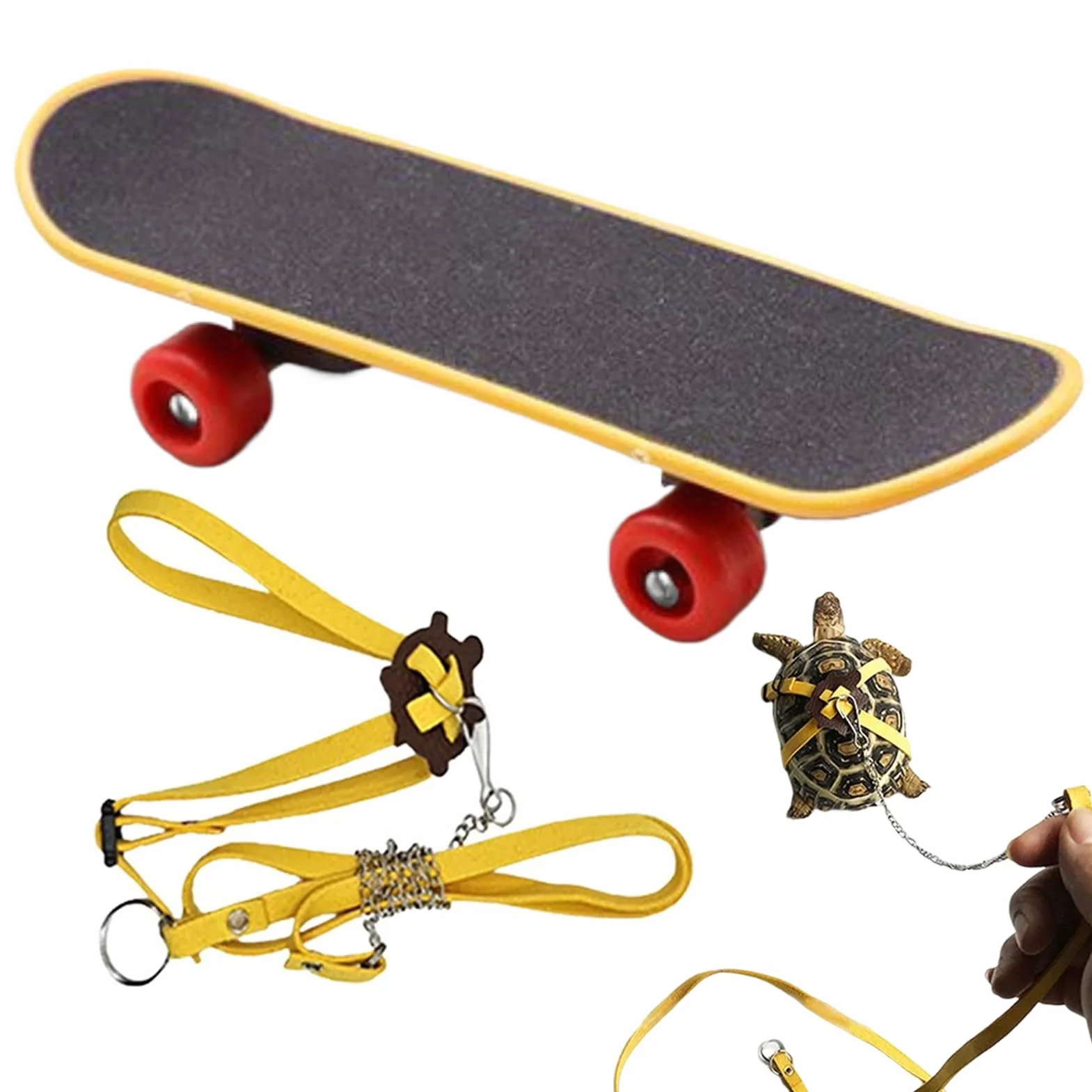 Harnais Sécurité Planche À Roulettes Pour Tortues Accessoires Réglables Reptiles Intérieur Extérieur
