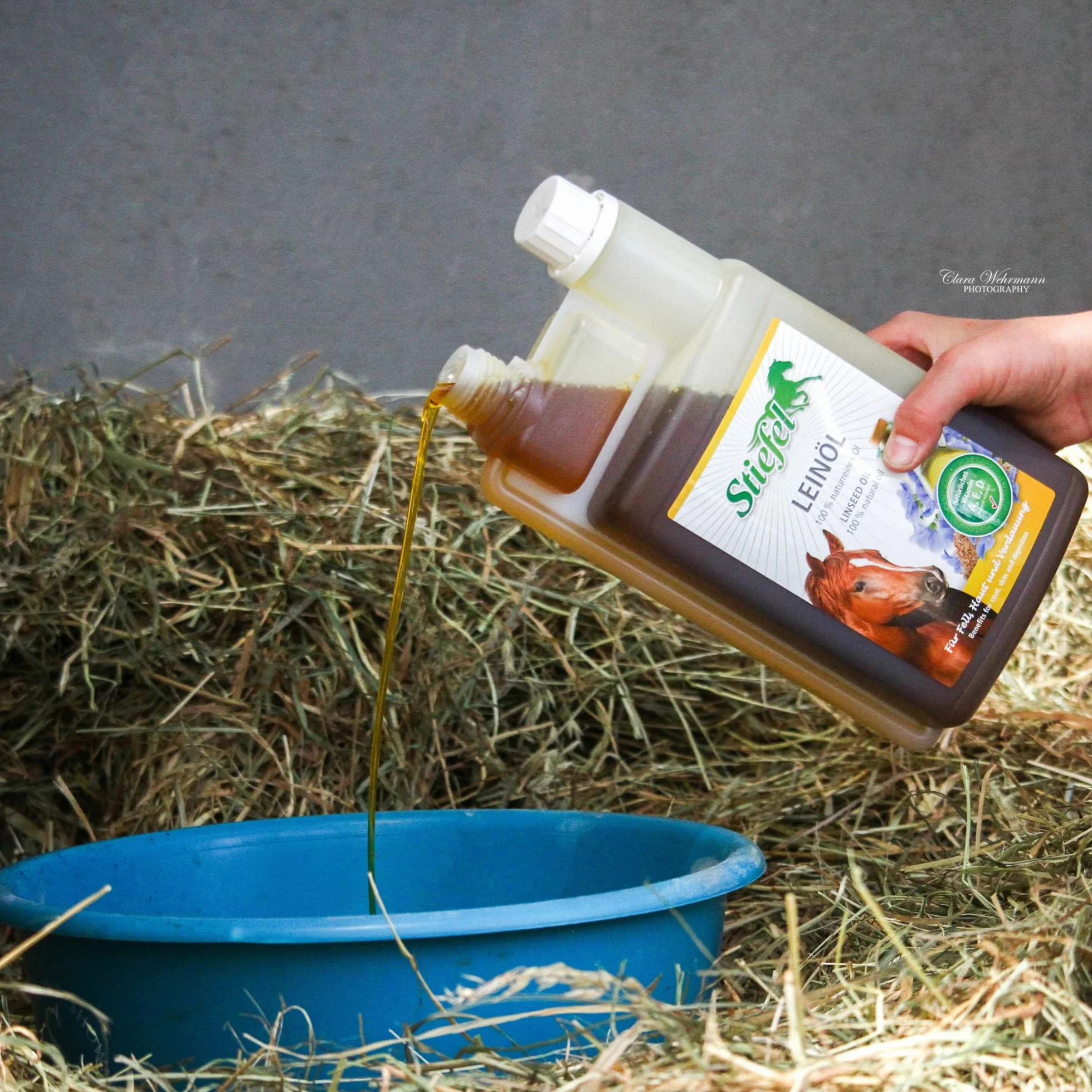 Huile de lin pour chevaux - Lot de 2 x 1 l - Complément alimentaire naturel