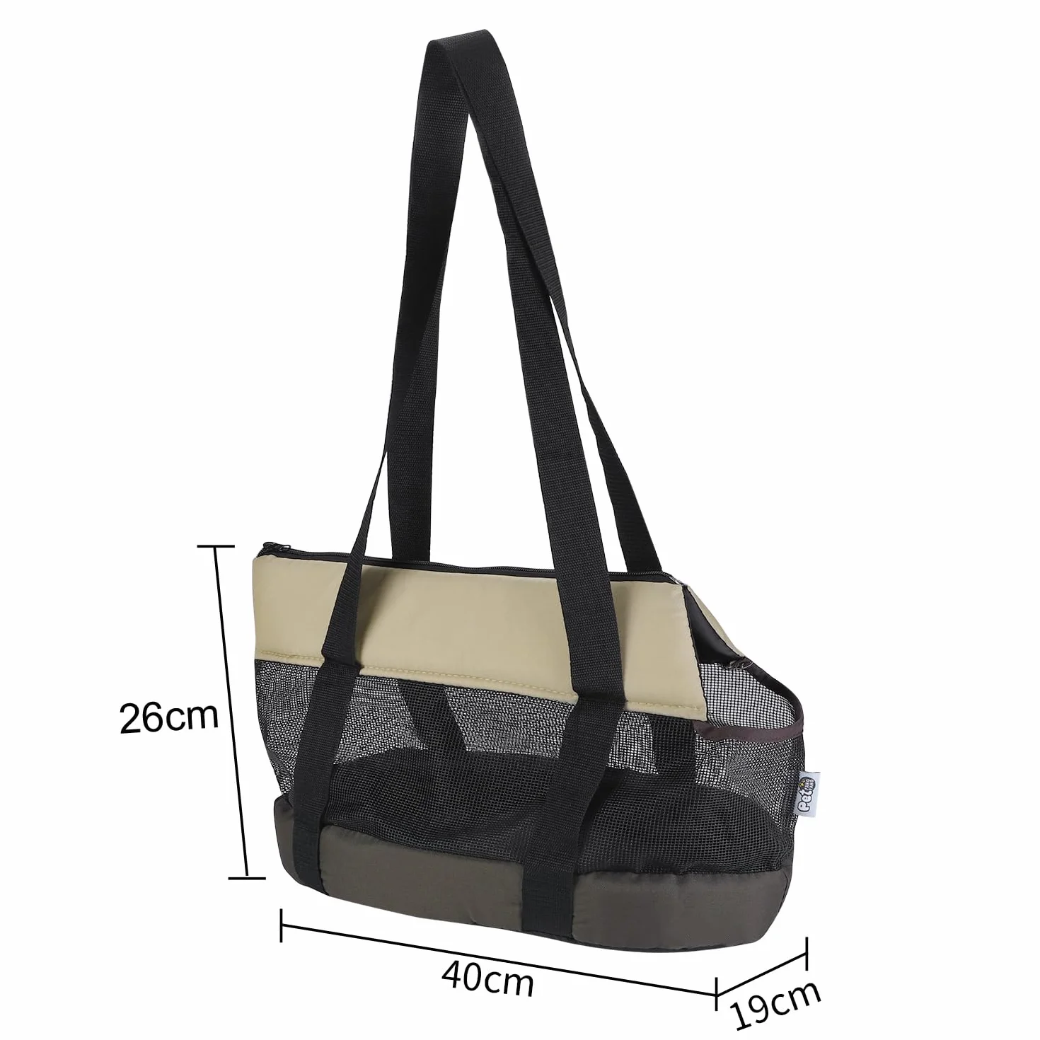Sac de Transport pour Chat Chien en Maille Respirant Grande Capacité Sac à Main Voyage Animaux