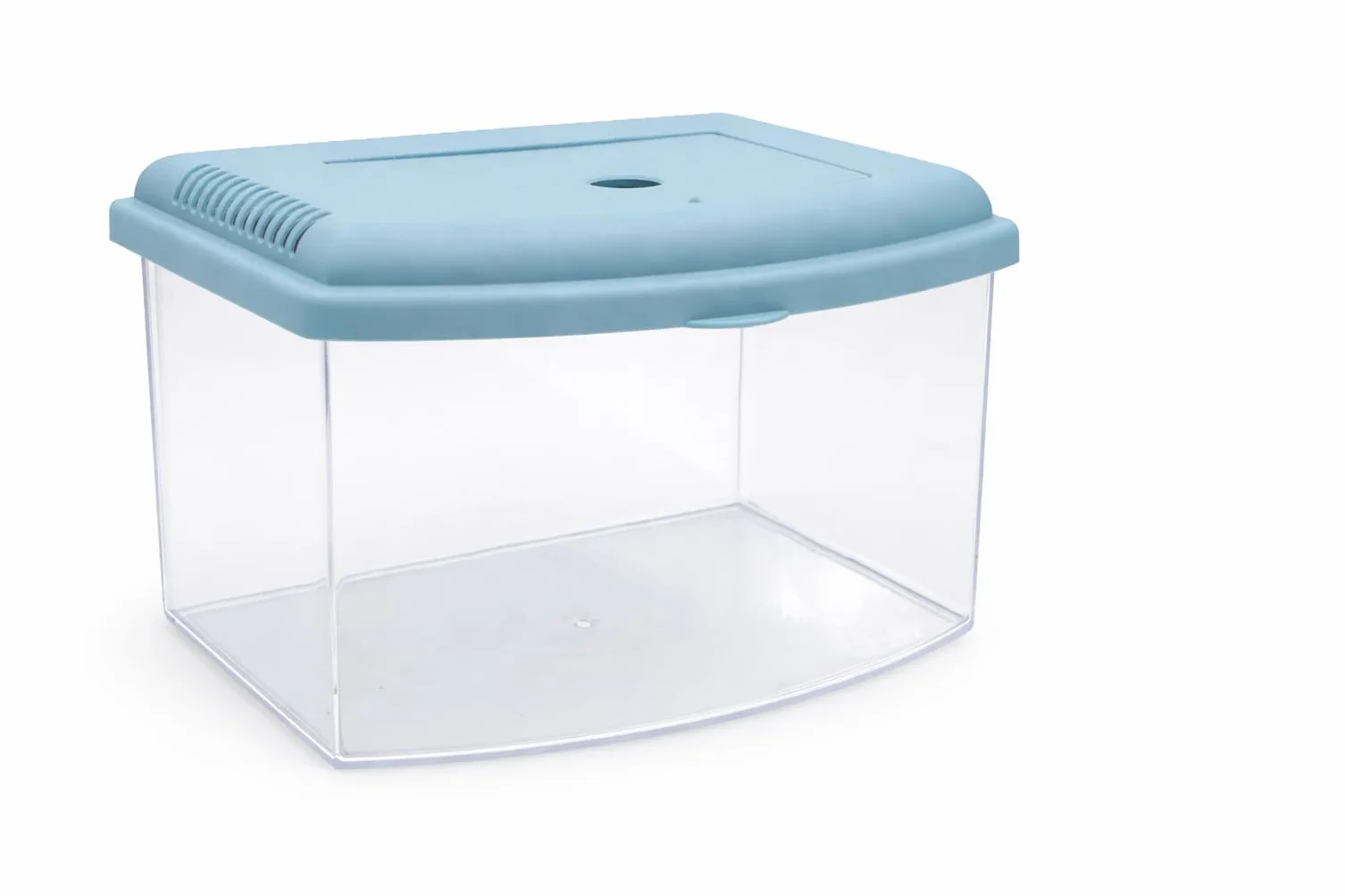 Aimé Boîte Aquarium Plastique de Transport pour Poisson avec Couvercle et Poignée L22 x l16 x h14 cm