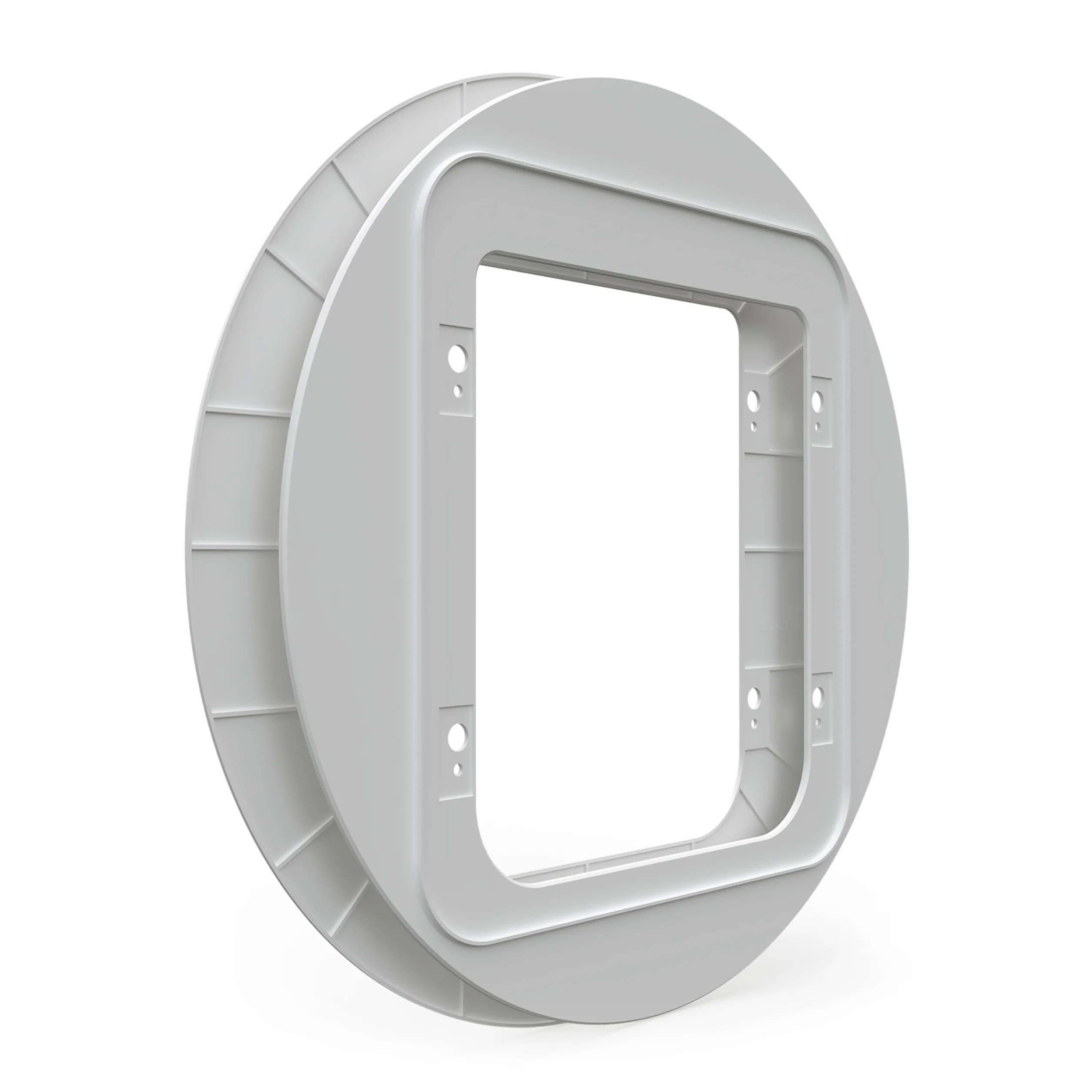 Lot de 2 adaptateurs de montage pour chatière Sure Petcare SureFlap Microchip Connect Pet – Installation sur panneau en verre – Blanc