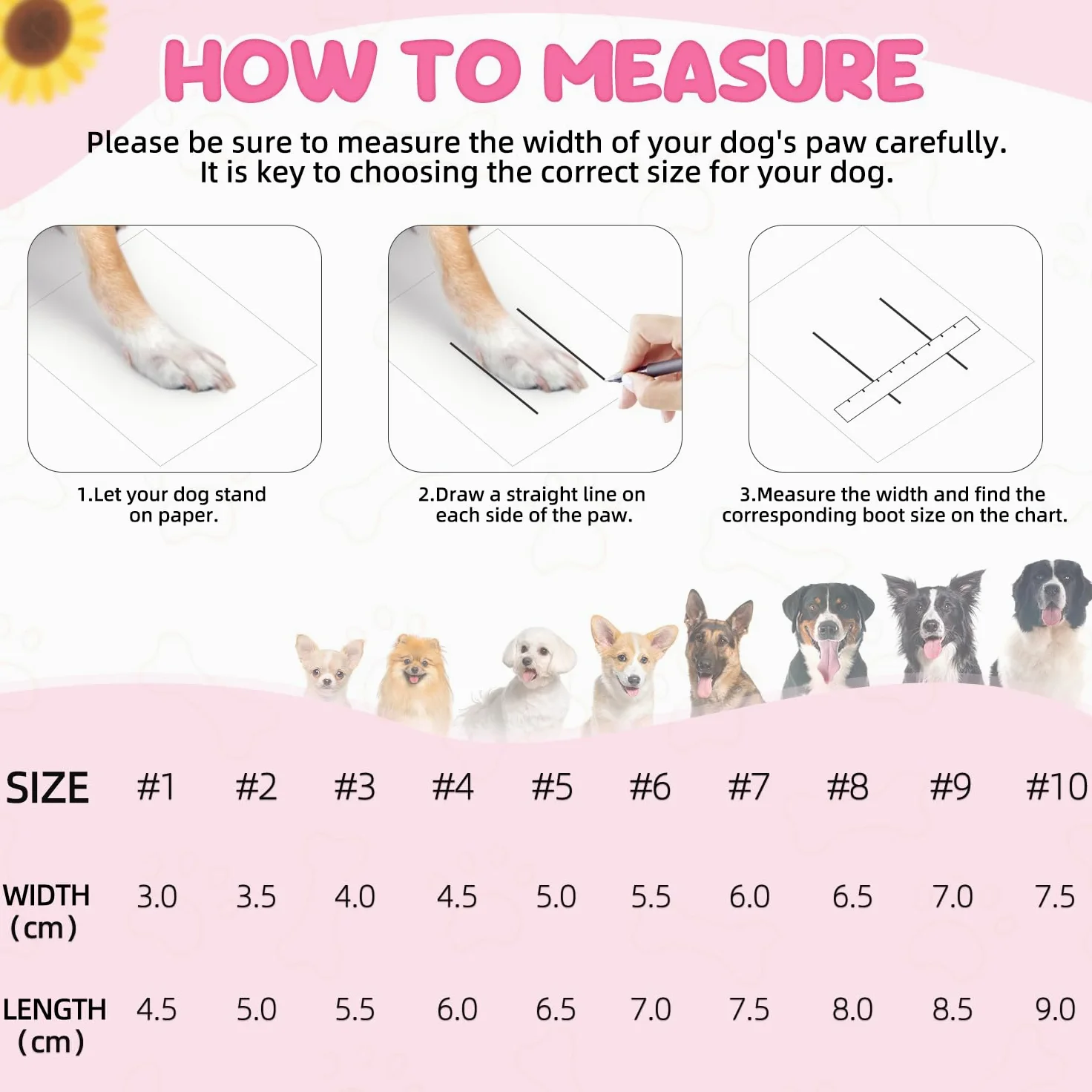SlowTon Chaussures pour Chiens pour pavé Chaud, Sandales pour Chiens Respirantes antidérapantes avec Bandes réfléchissantes, faciles à Mettre et à enlever, faciles à Nettoyer