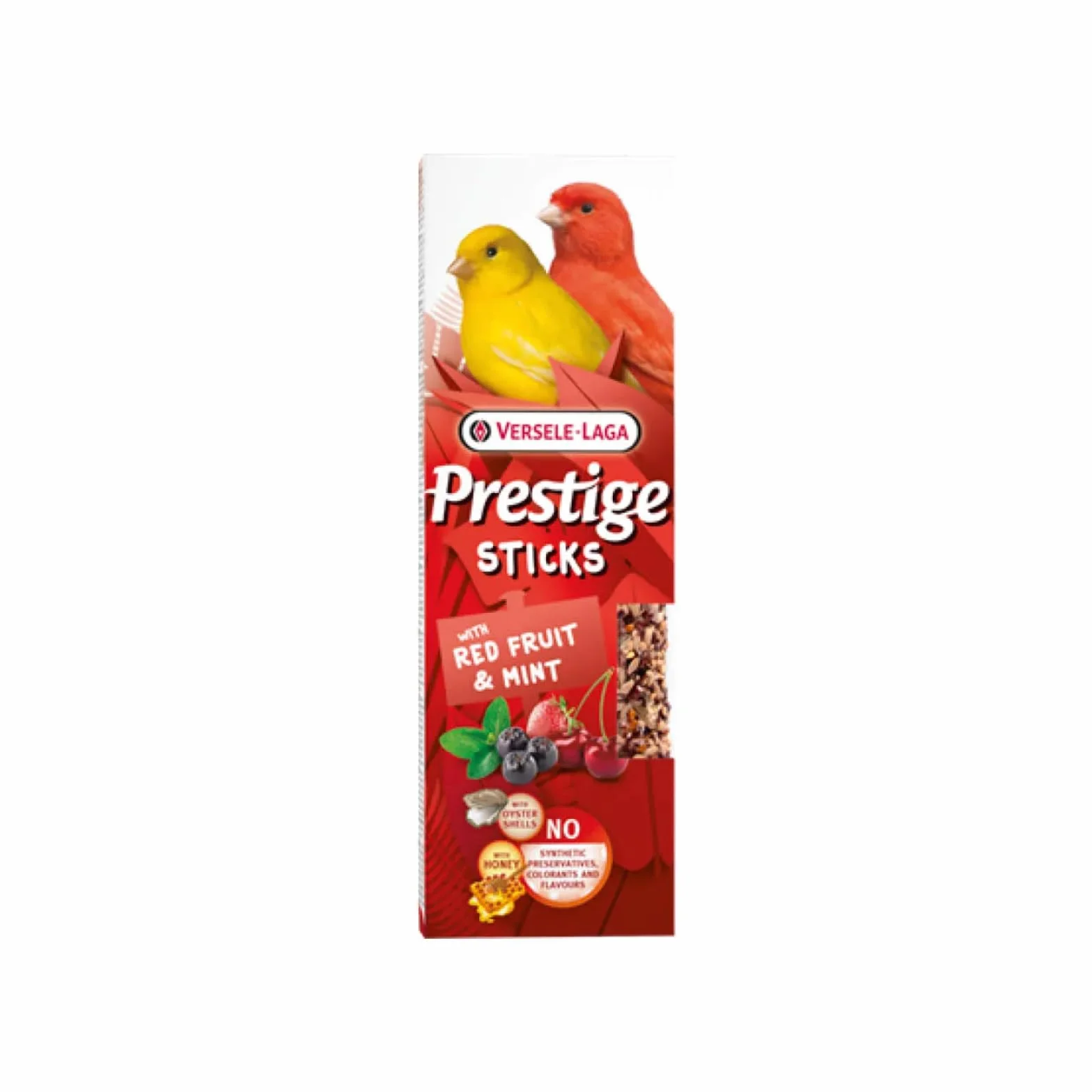 Versele-Laga Prestige Sticks Canaris Fruits Rouges & Menthe Pack de 4 x 60 g Snack pour canaris
