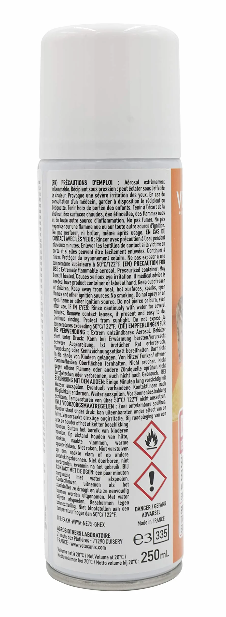 VETOCANIS Spray Repoussant 250ml dla psa i kota