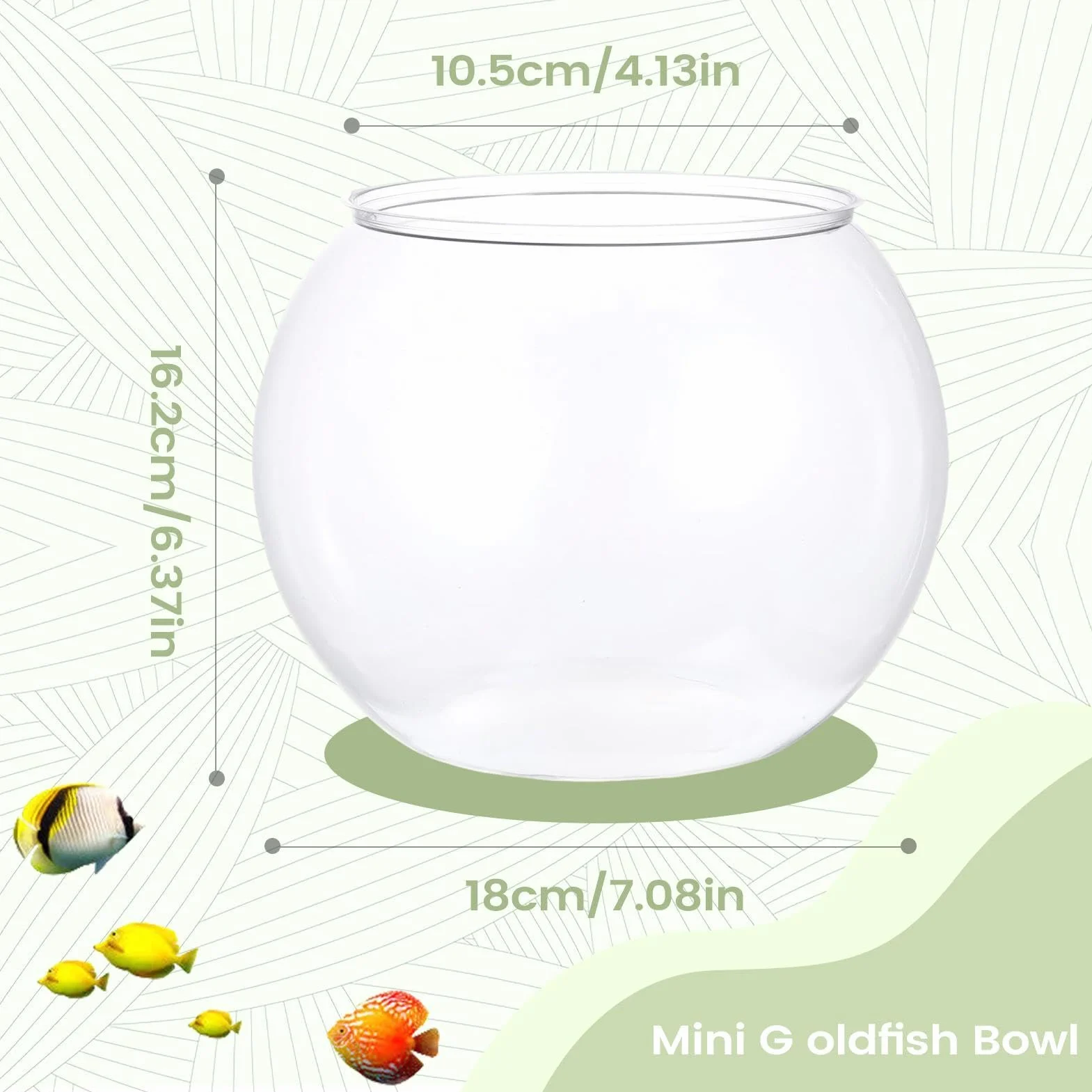 Fish Bowl Small Fish Tank Aquarium Bubble Ball Vases for Party Decor