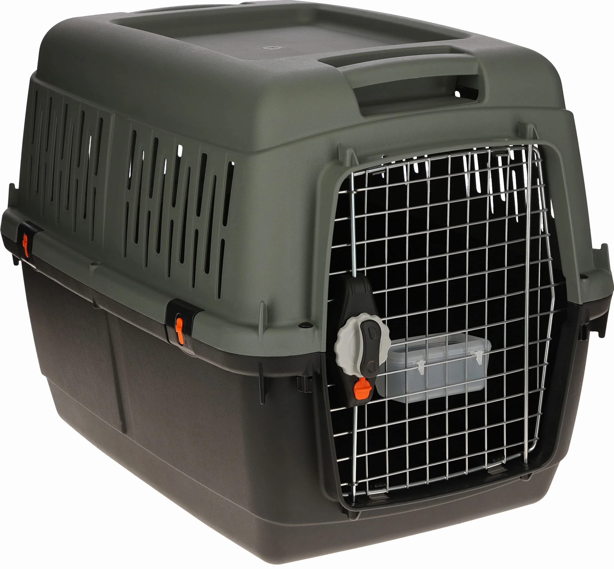 Kerbl Pet Cage de Transport Eco 70 x 50 x 51,5 cm Plastique 8-25 kg Chiens Porte métallique