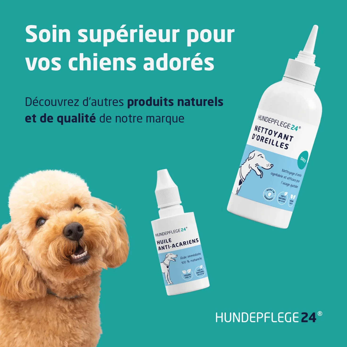 Spray Antiseptique Chien Chat 125ml - Désinfecte Apaise Soigne Protège Blessures Cicatrisant