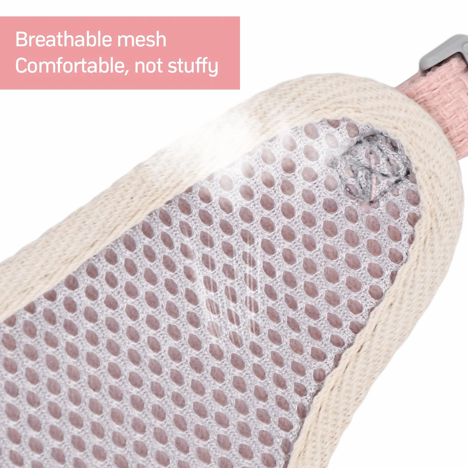 Harnais et Laisse pour Animaux de Compagnie 120 cm Réglable Rembourré Doux Gris Rose