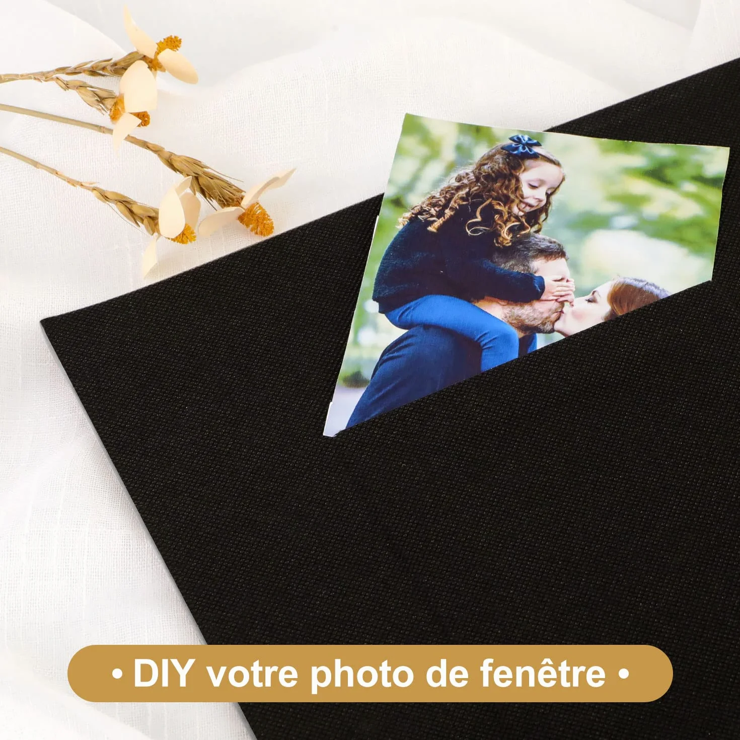 Album Photo 10x15 600 Pochette Grand Format Lin Tissu pour Photos