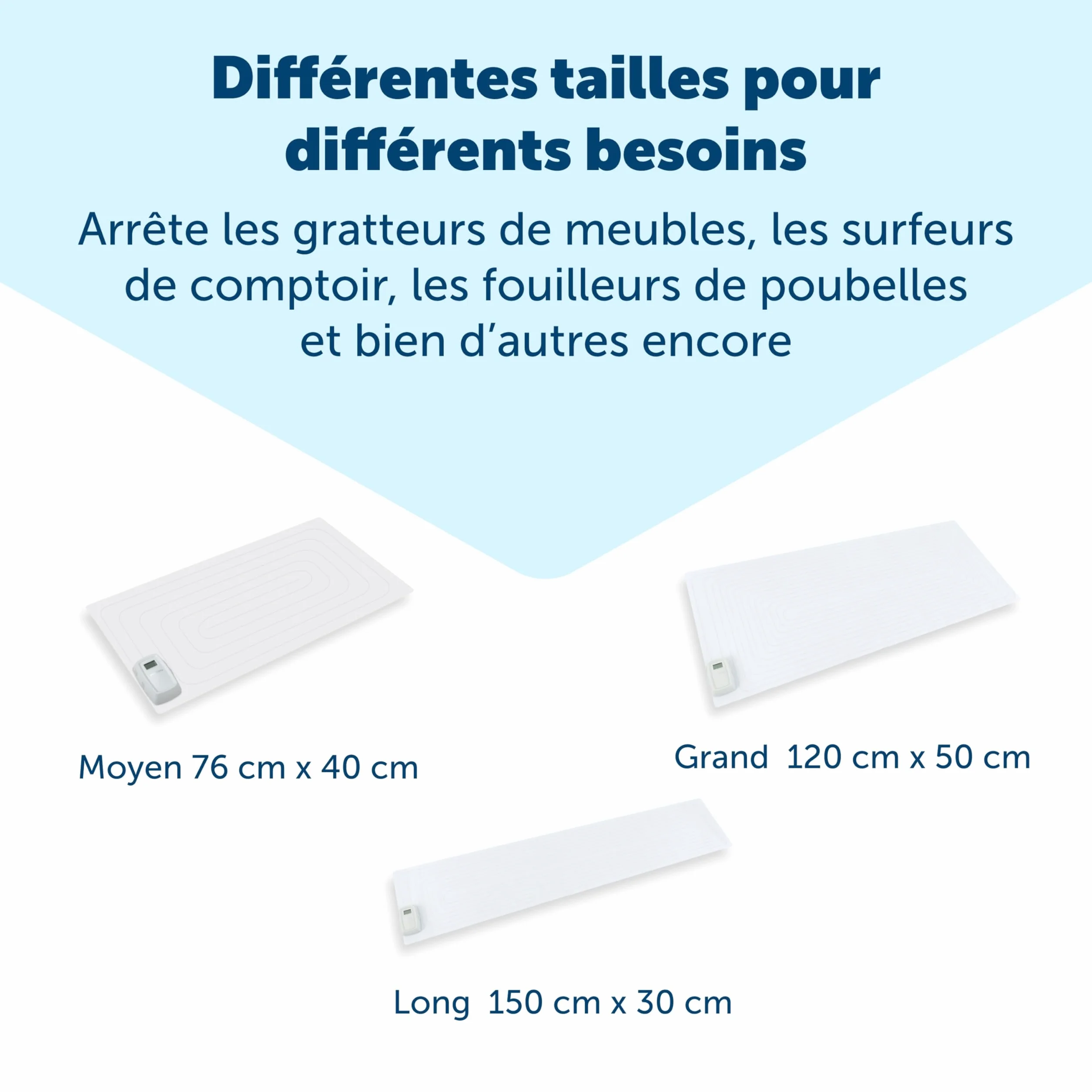 PetSafe Tapis d'entraînement électronique ScatMat Protection Meubles 7 Modes Stimulation électrostatique Taille L