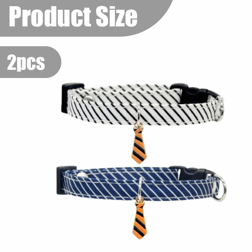 Colliers à Cravate pour Chien/Chat, Collier Réglable avec Fermeture de Sécurité, 20-30cm