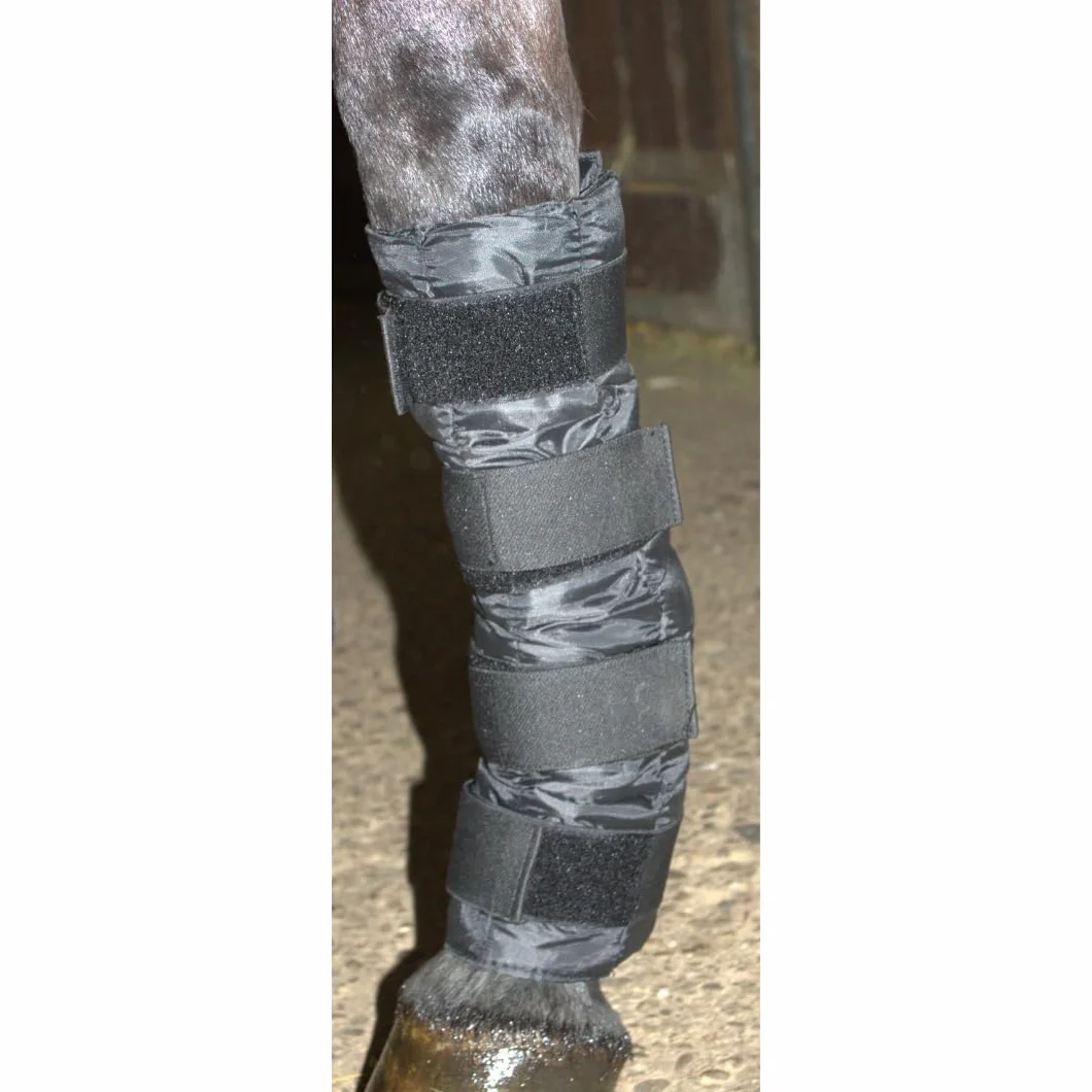 PFIFF Guêtres de Refroidissement en Gel réutilisables pour Jambes Chevilles Sabots Noir