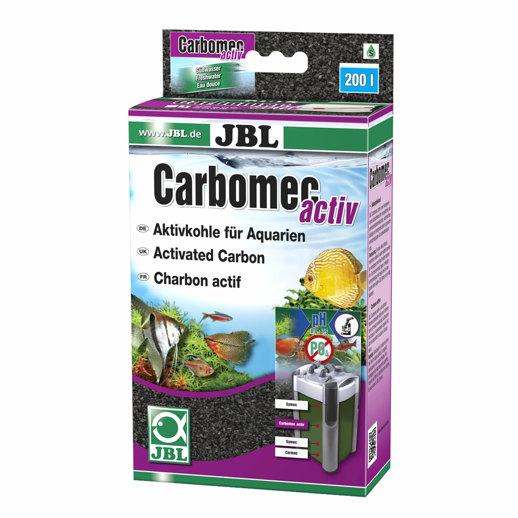 JBL Carbomec activ Charbon actif haute performance pour filtres d’aquariums d’eau douce