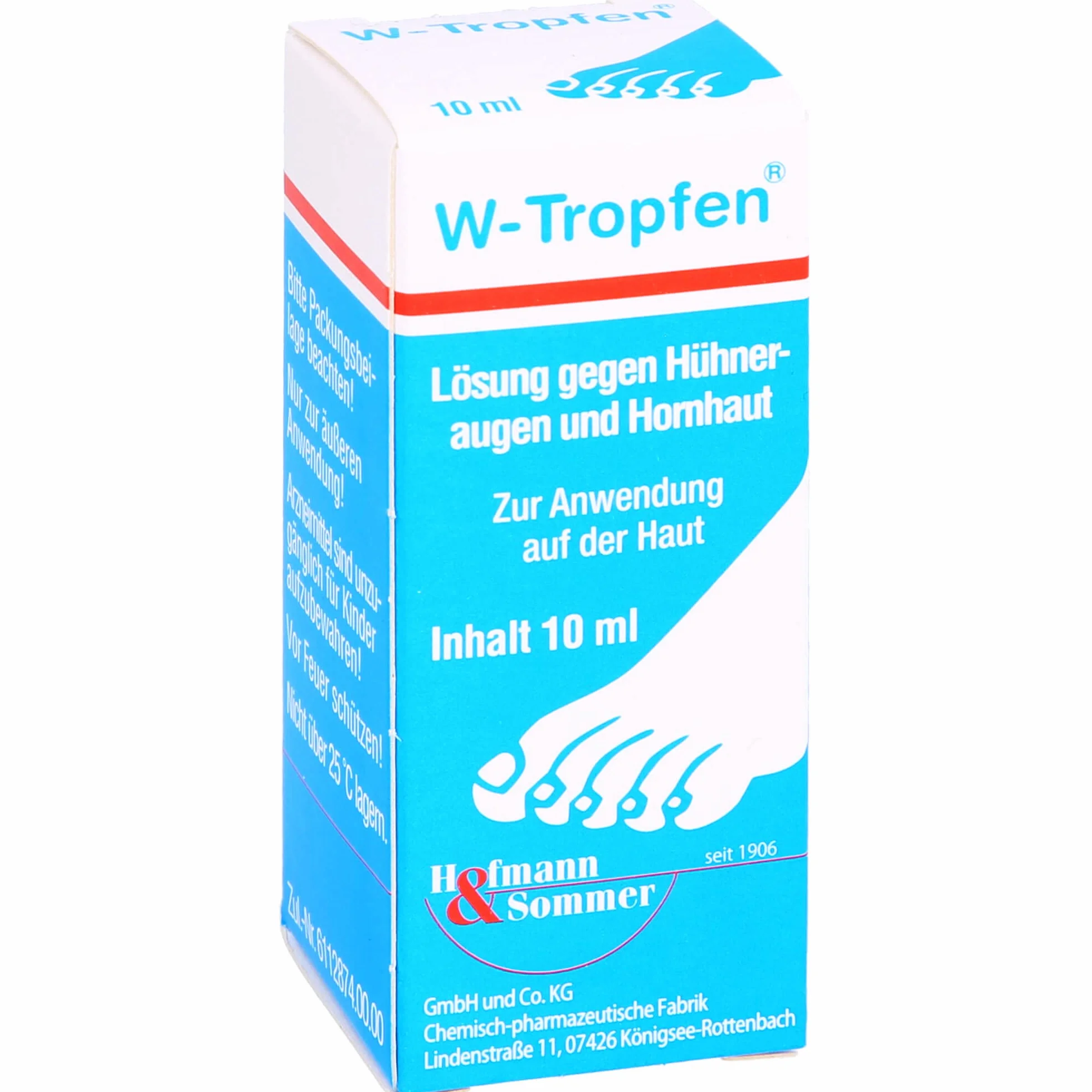 W-Tropfen gegen Hühneraugen und Hornhaut, 10 ml Solution
