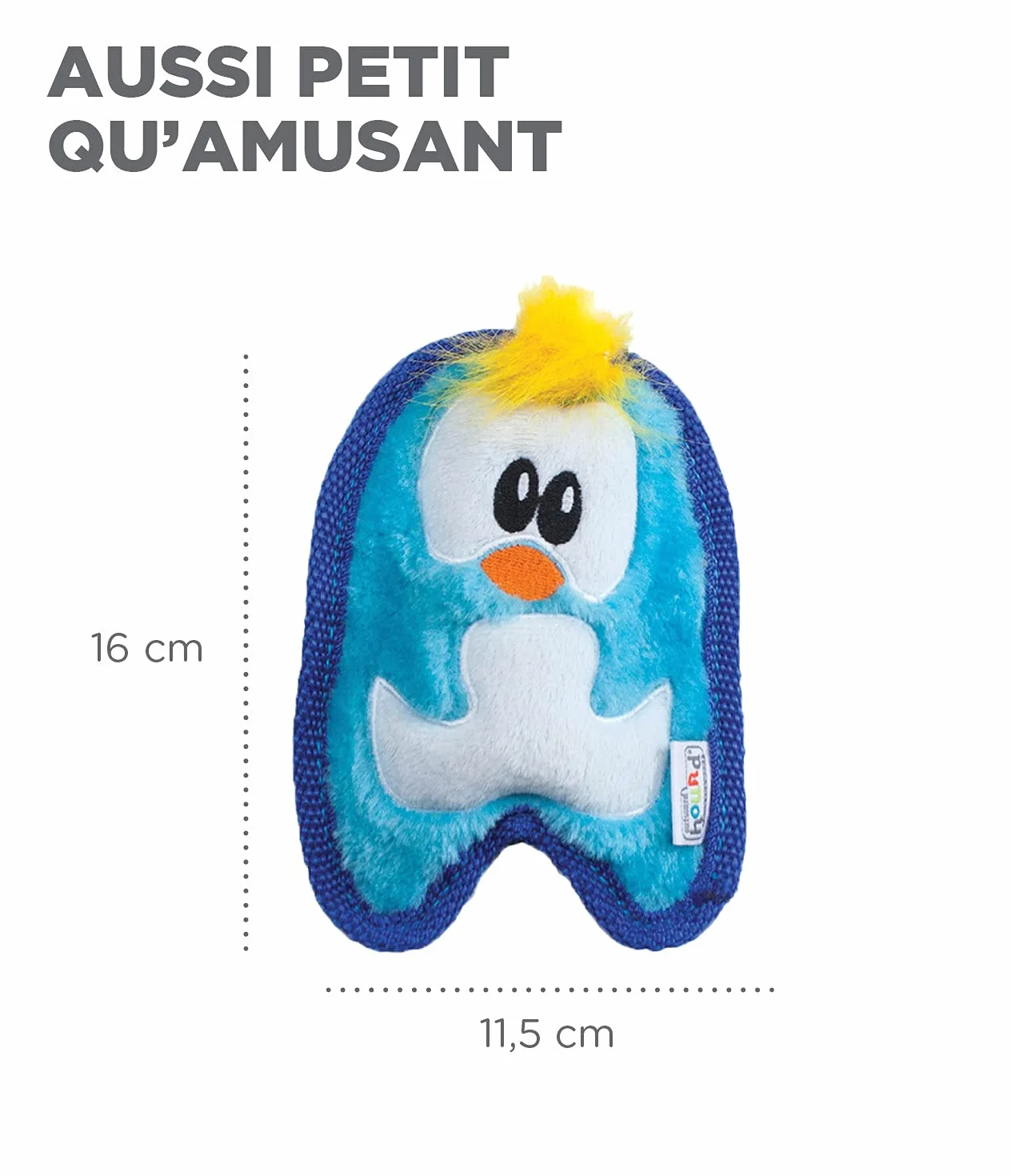 Outward Hound Peluches Invincibles Minis pour Chien Pingouin Bleu XS
