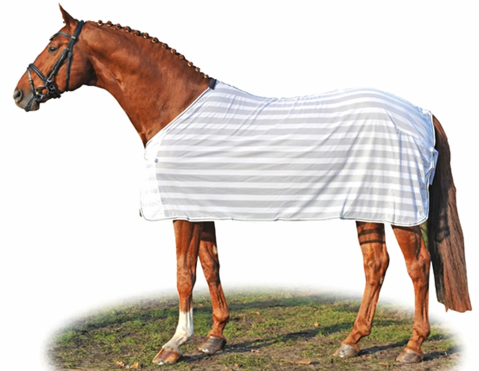 Hkm Couverture Anti-Mouches 145 Blanc/Bleu