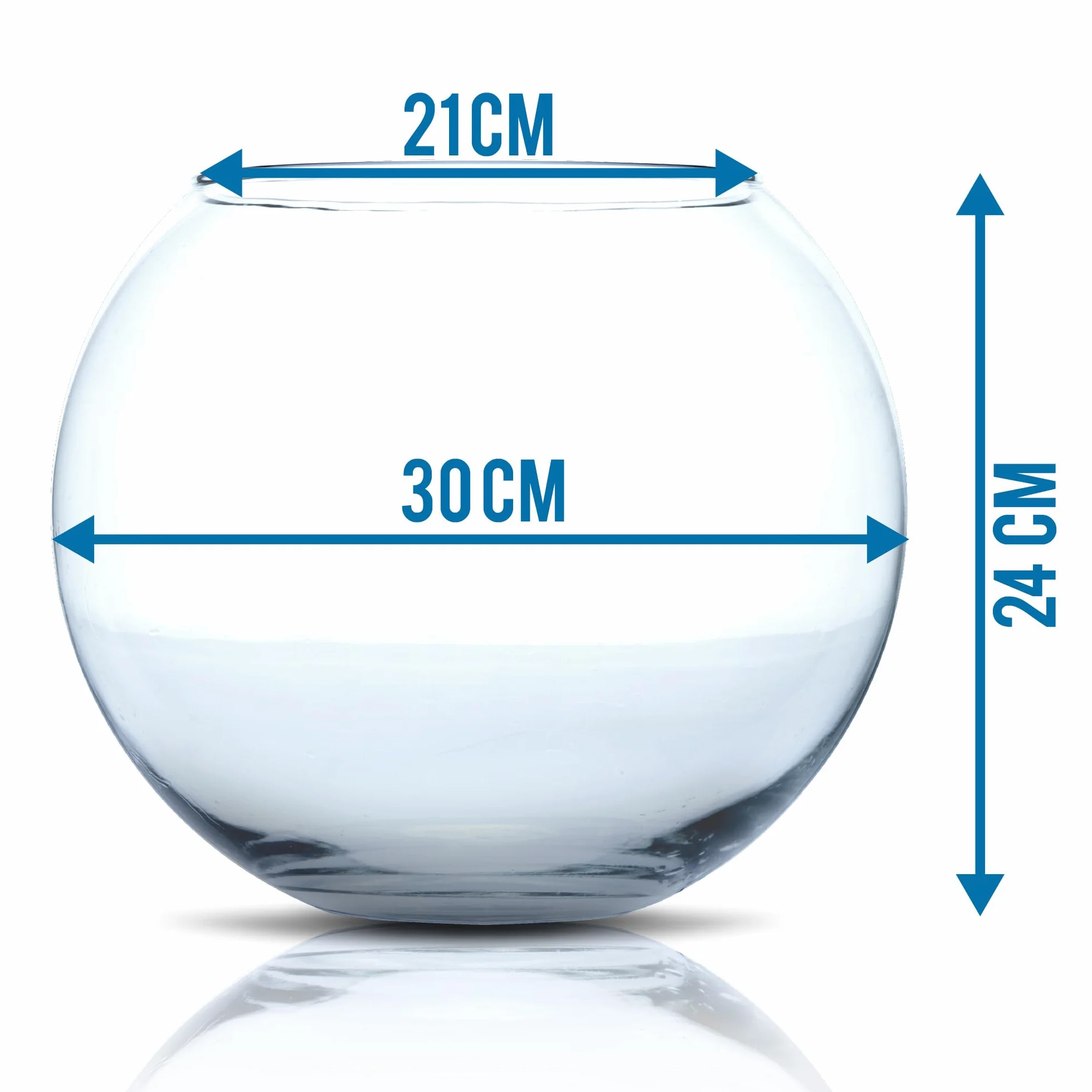 Amtra Crystal Globe Fishbowl en Verre Transparent 30 cm Goldfish Aquarium