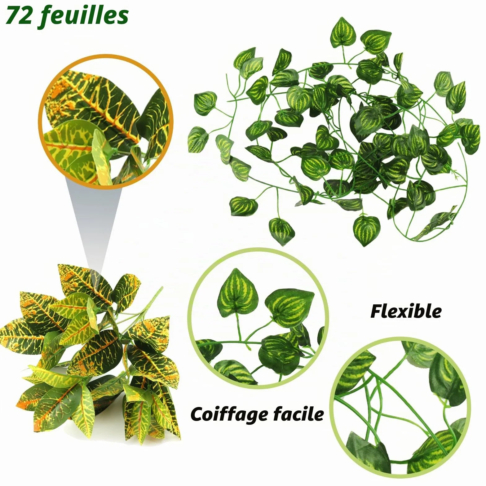 QUOZUO Dragon Barbu Hamac Naturel pour Reptile avec Vignes d'Escalade et Branche Décorative Terrarium