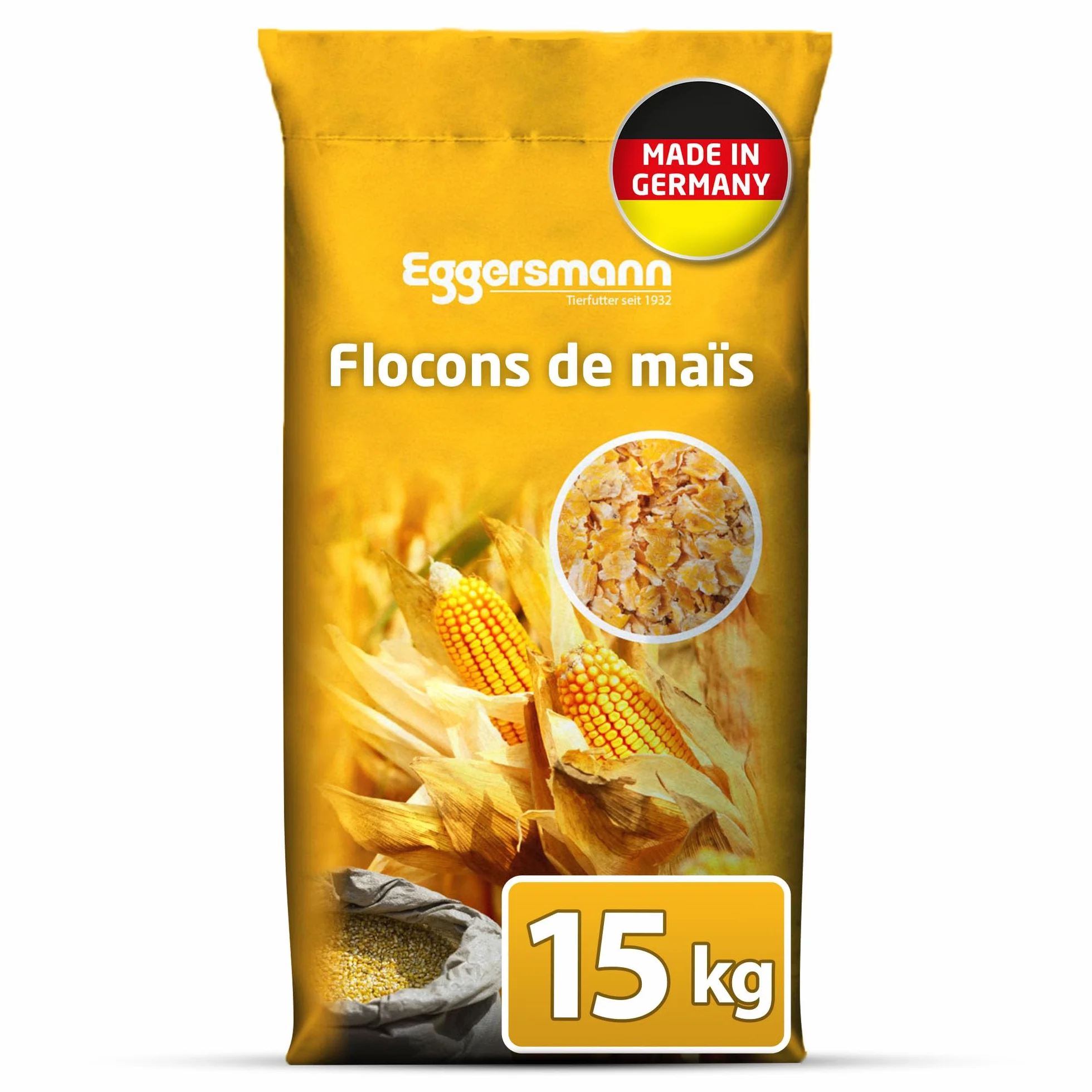 Eggersmann Nourriture pour Cheval Flocons de maïs 15 kg