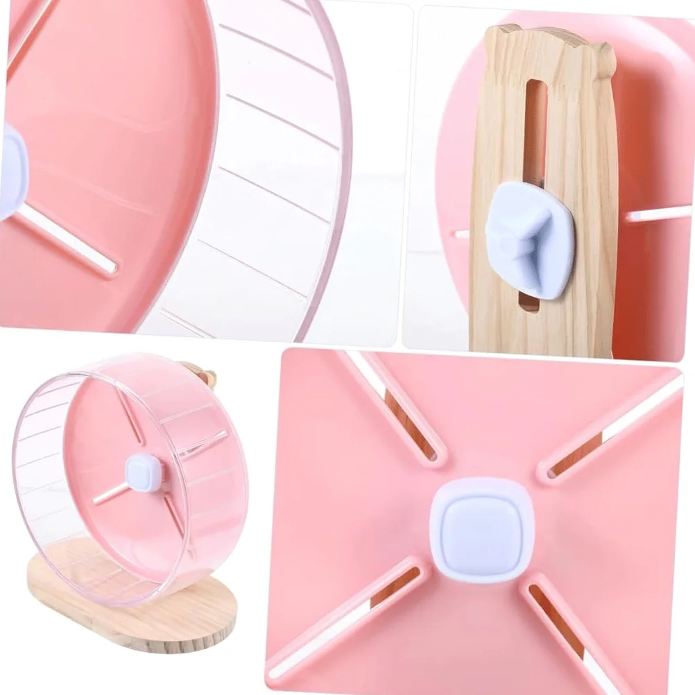 Roue de Course silencieuse pour Hamster, Ours doré, Tapis Roulant, Balle de Course avec Support, Fournitures de Petits Jouets pour Animaux de Compagnie