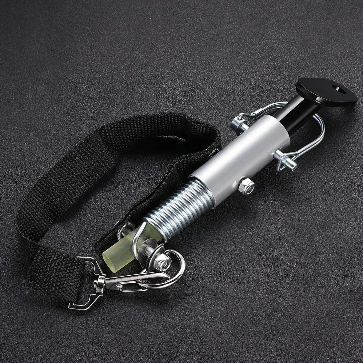 Vosarea Attelage de Remorque pour Vélo Universel Argent Noir