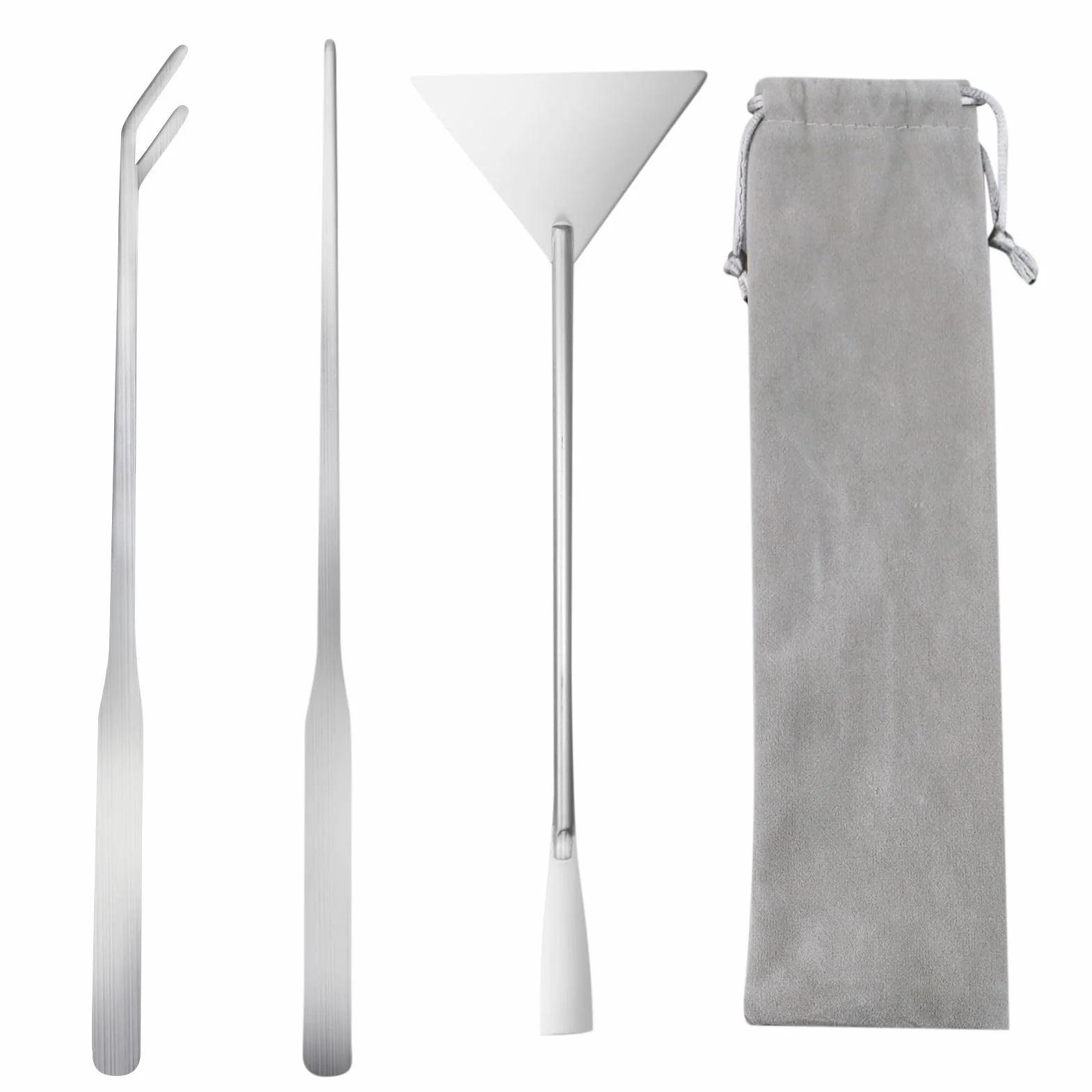 Kit Aquascaping Aquarium 3 en 1 INOX avec Sac de Rangement