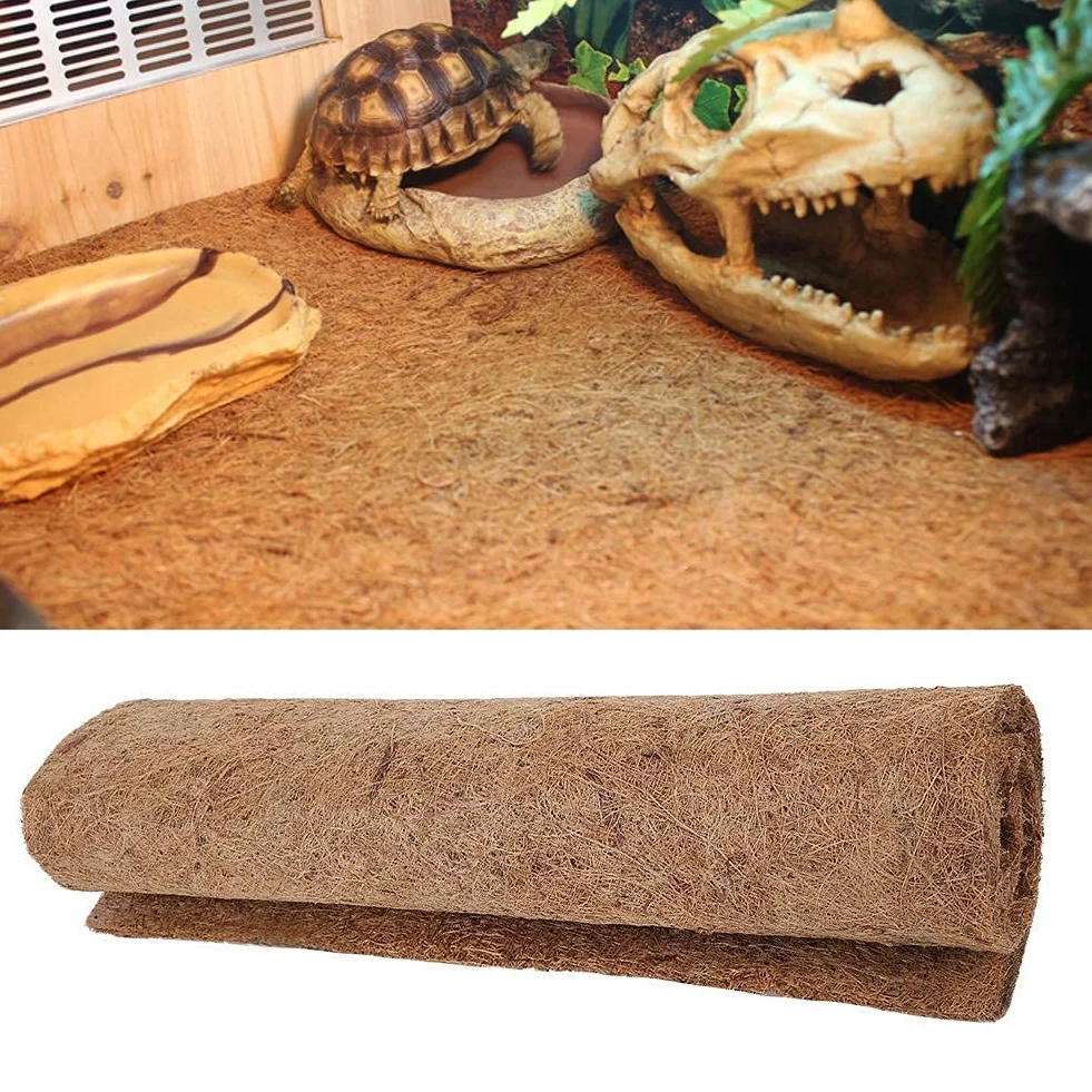 Reptile Fibre De Noix De Coco Tapis Substrat Serpent Terrarium Lézards Dragon Barbu