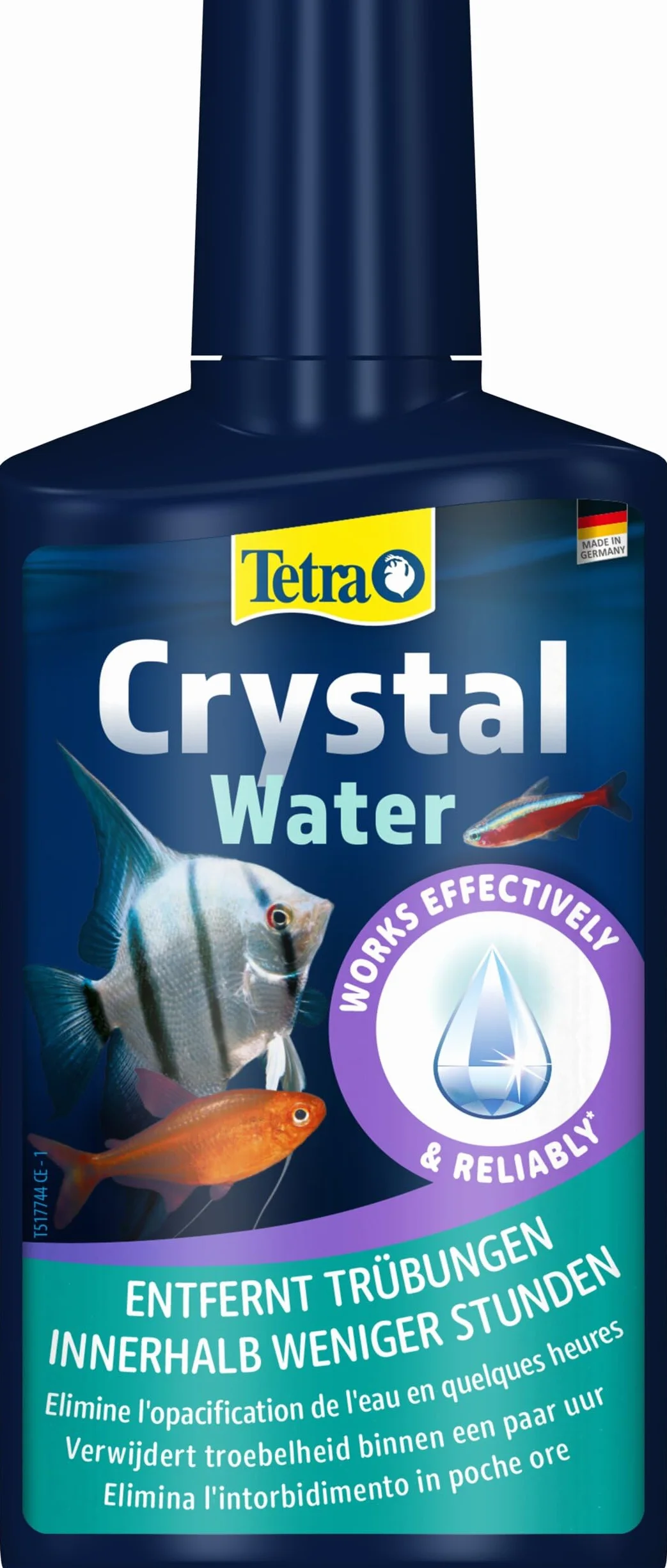 TETRA CrystalWater 250 ml - Élimine les Impuretés Dans l'Eau