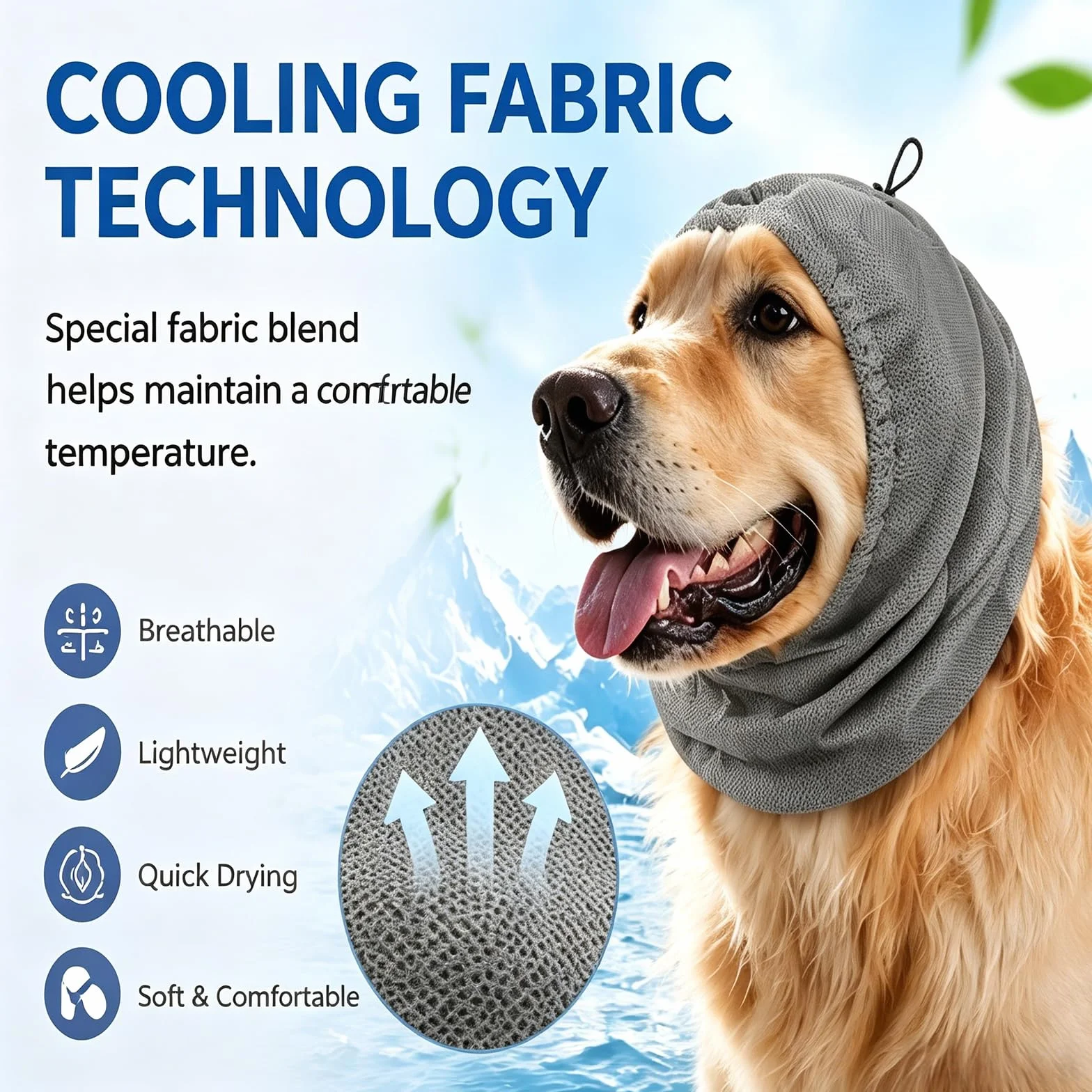 Snood Chien Cocker – Cache Oreille Chien Anti Épiler, Protège Oreille pour Chien à Longues Oreilles, Réduit Les Tâches Pendant Les Repas (M 28 * 27)