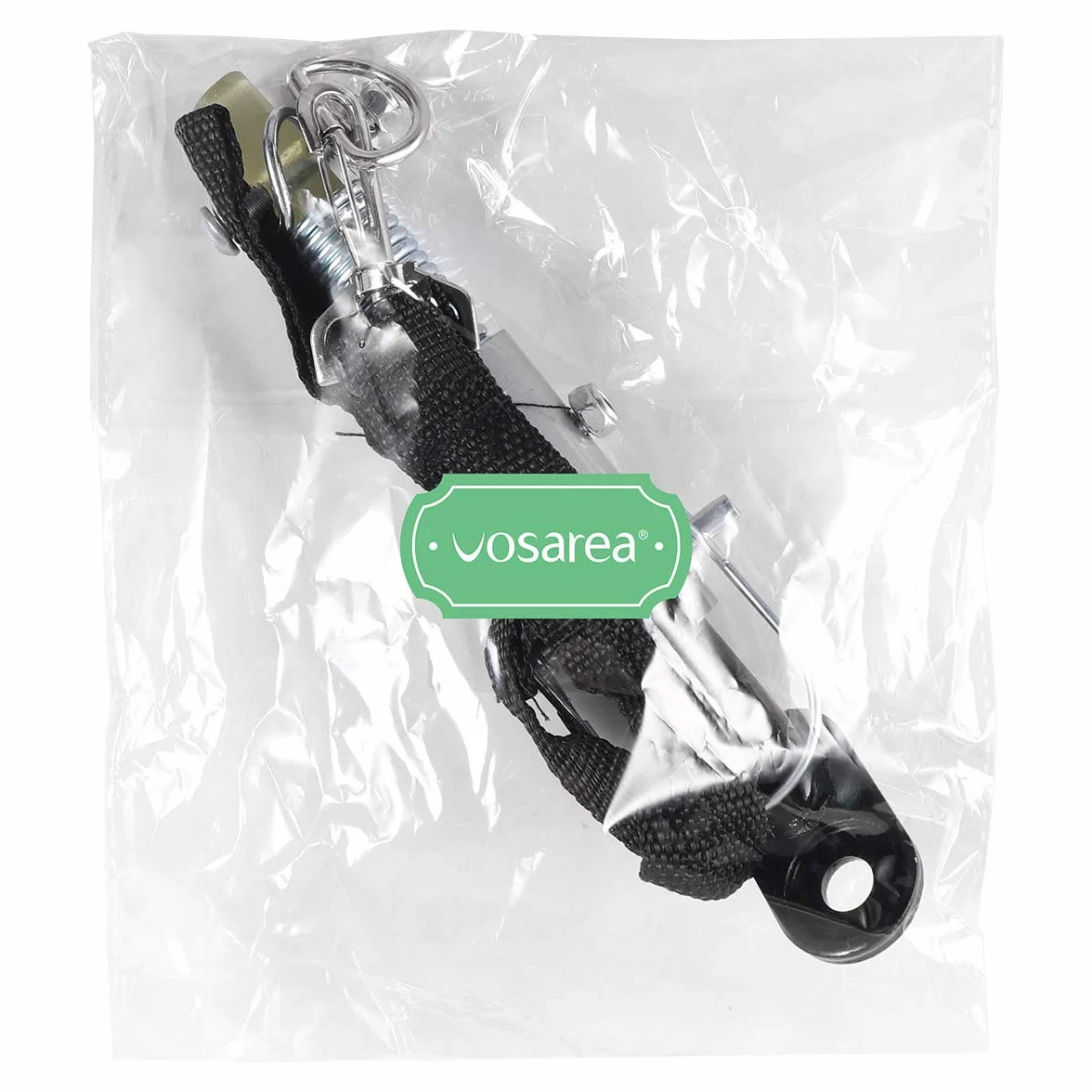 Vosarea Attelage de Remorque pour Vélo Universel Argent Noir